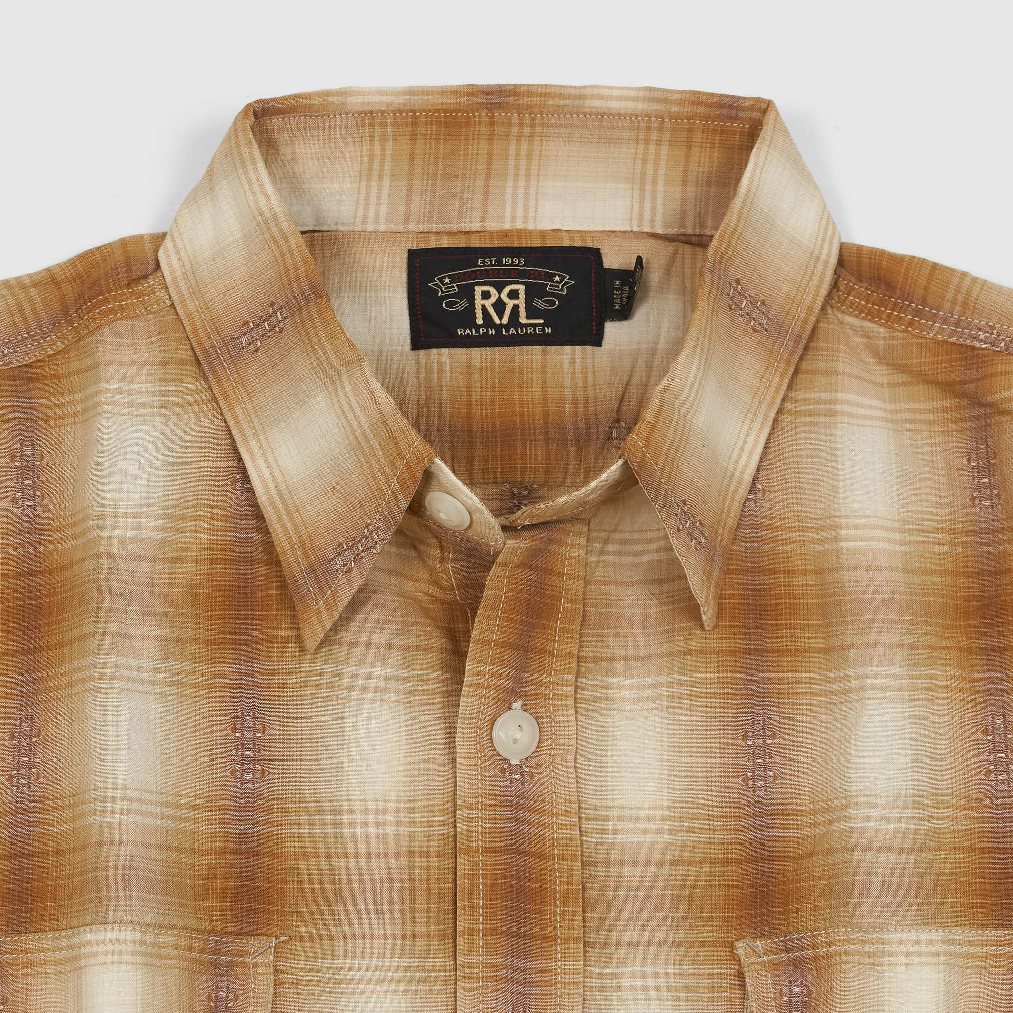 Double RL Checked Workshirt sold by DeeCee style product image thumbnail 3
