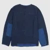 Blue Blue Japan Light Indigo Double Face Patchwork Sashiko Coverall sold by DeeCee style