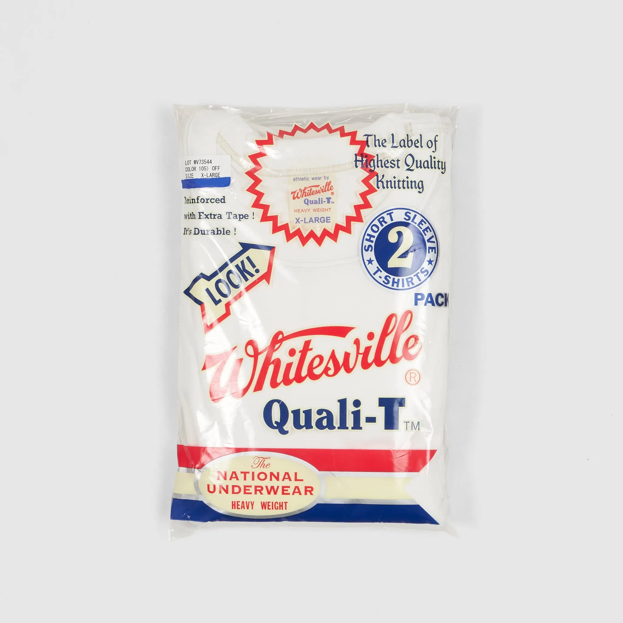 Whitesville Quali-T Double Pack Basic Crew Neck T-Shirts sold by DeeCee style product image thumbnail 2