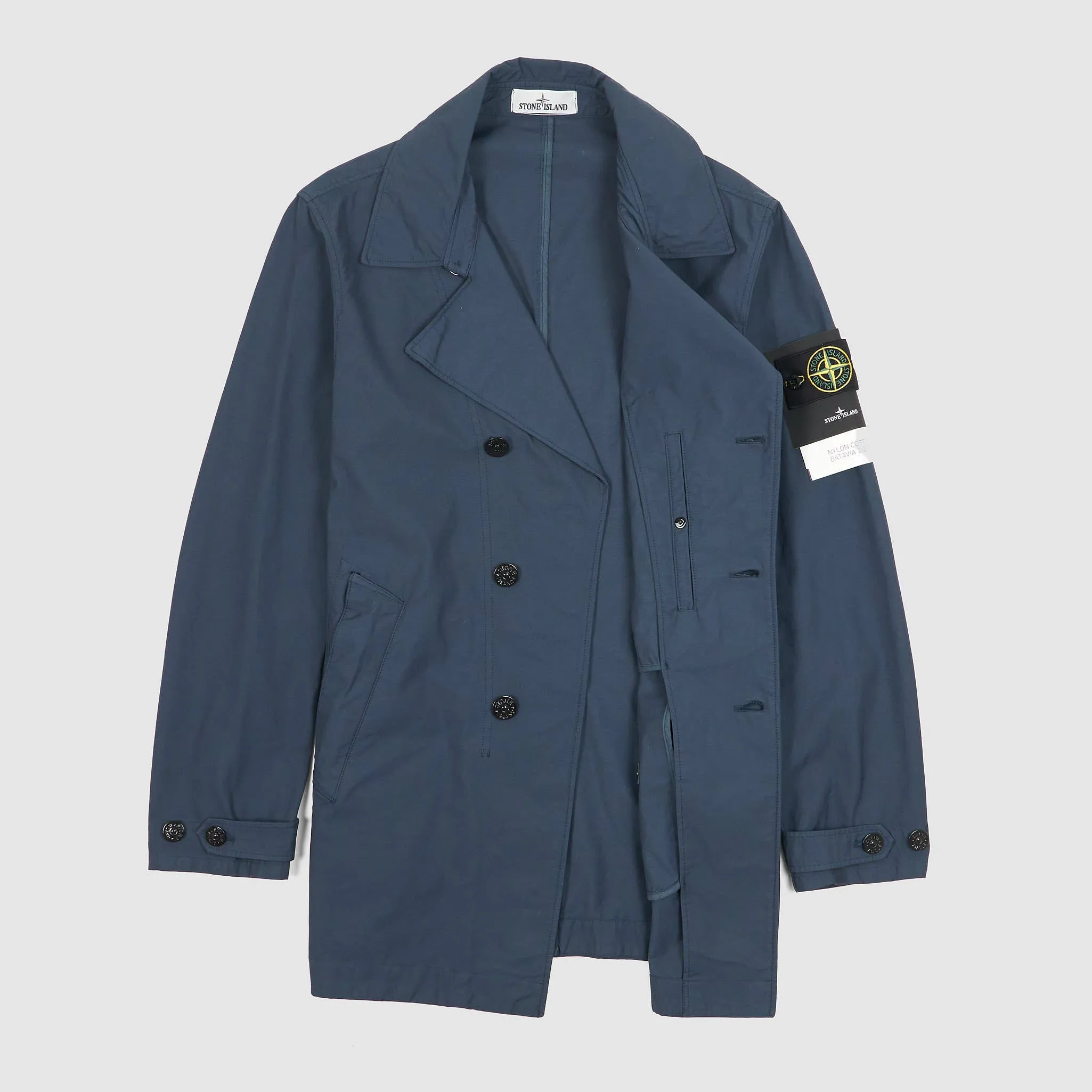 Stone Island Nylon Cotton Batavia Short Trench Coat sold by DeeCee style product image thumbnail 2