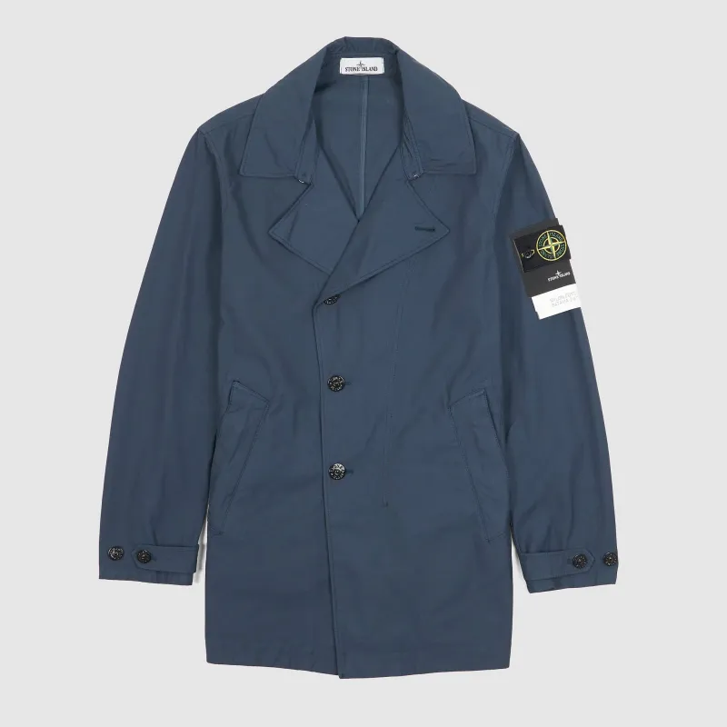 Stone Island Nylon Cotton Batavia Short Trench Coat sold by DeeCee style