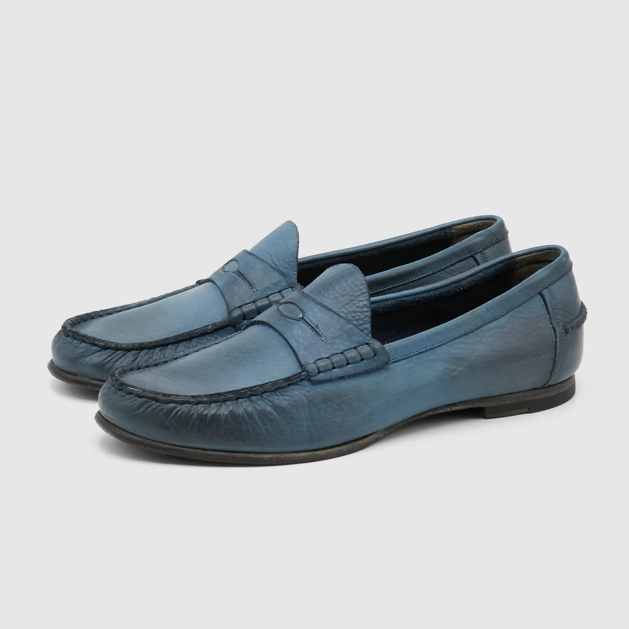 Silvano Sassetti Krast Washed Moccassins sold by DeeCee style