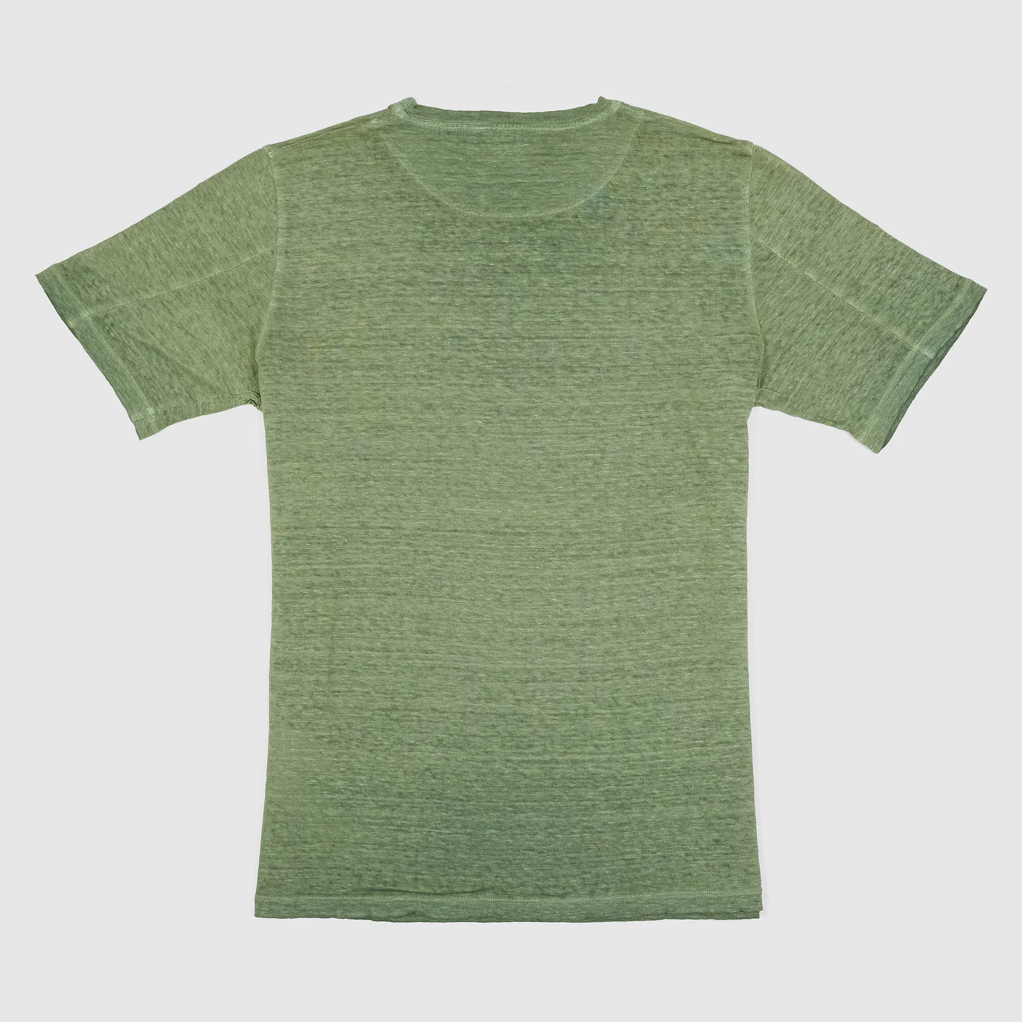 120% Lino Men Short Sleeve Crew Neck Linen T-Shirt sold by DeeCee style product image thumbnail 4