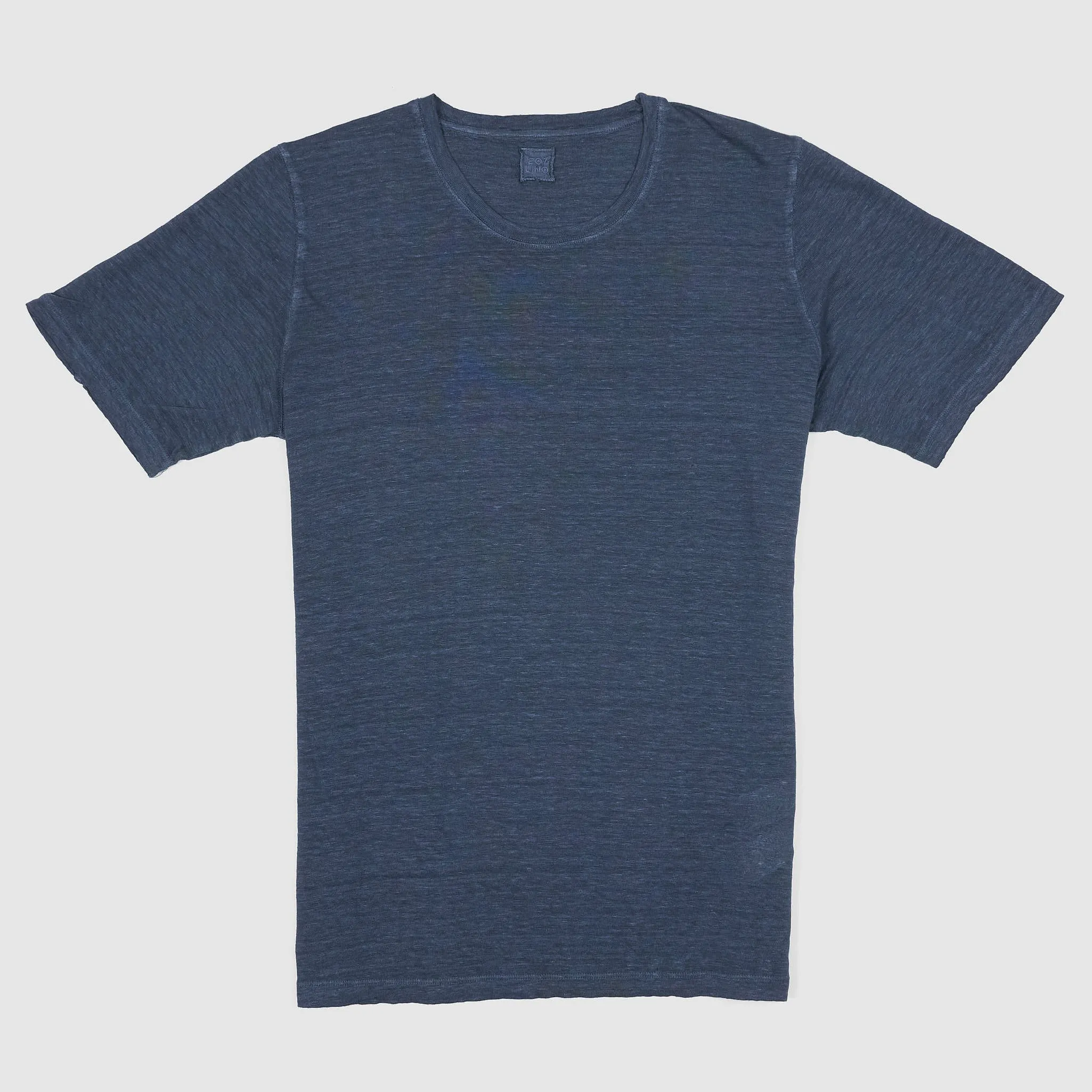 120% Lino Men Short Sleeve Crew Neck Linen T-Shirt sold by DeeCee style product image thumbnail 2