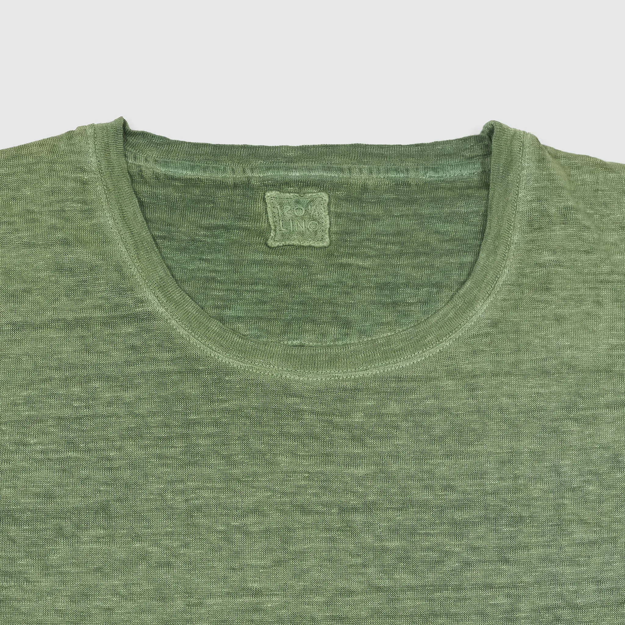 120% Lino Men Short Sleeve Crew Neck Linen T-Shirt sold by DeeCee style product image thumbnail 5