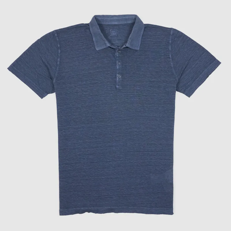 120% Lino Men Linen Polo Shirt sold by DeeCee style