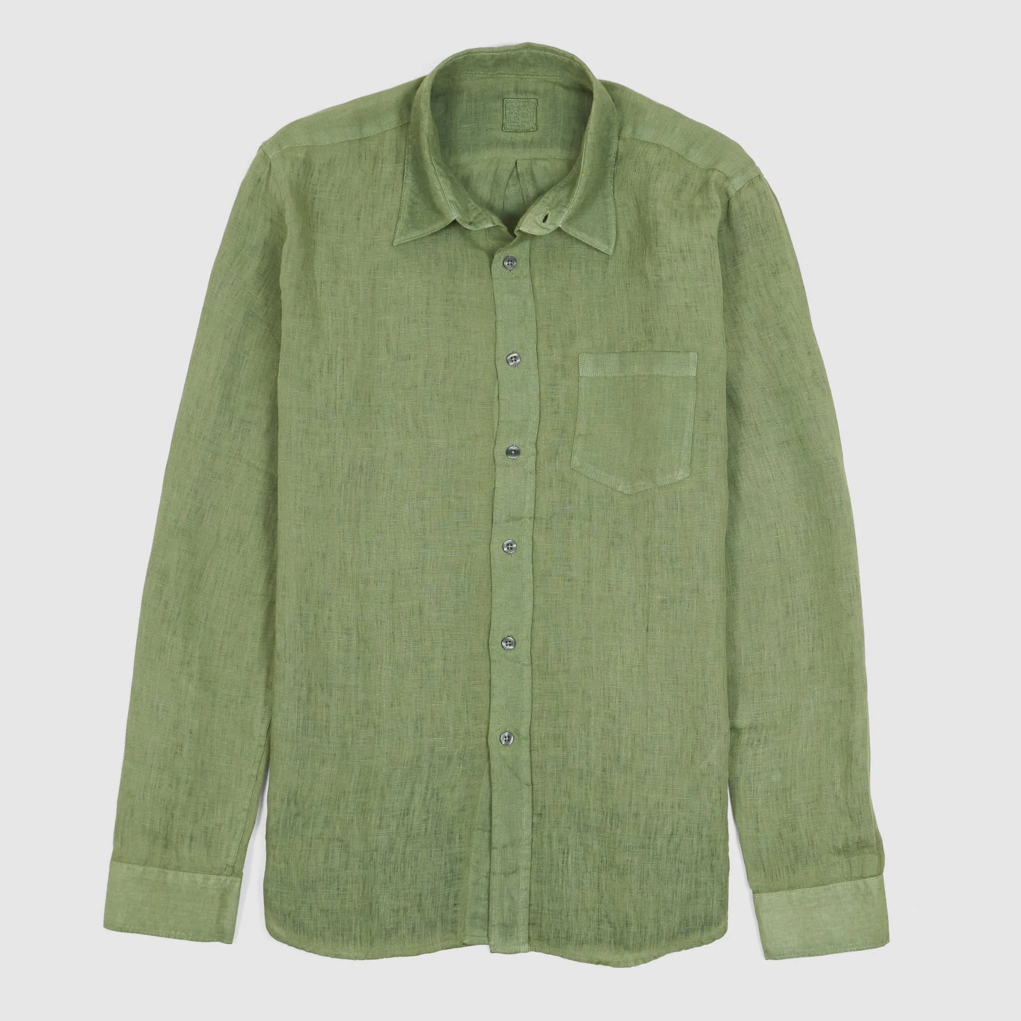 120% Lino Men Long Sleeve Linen Shirt sold by DeeCee style