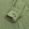 120% Lino Men Long Sleeve Linen Shirt sold by DeeCee style