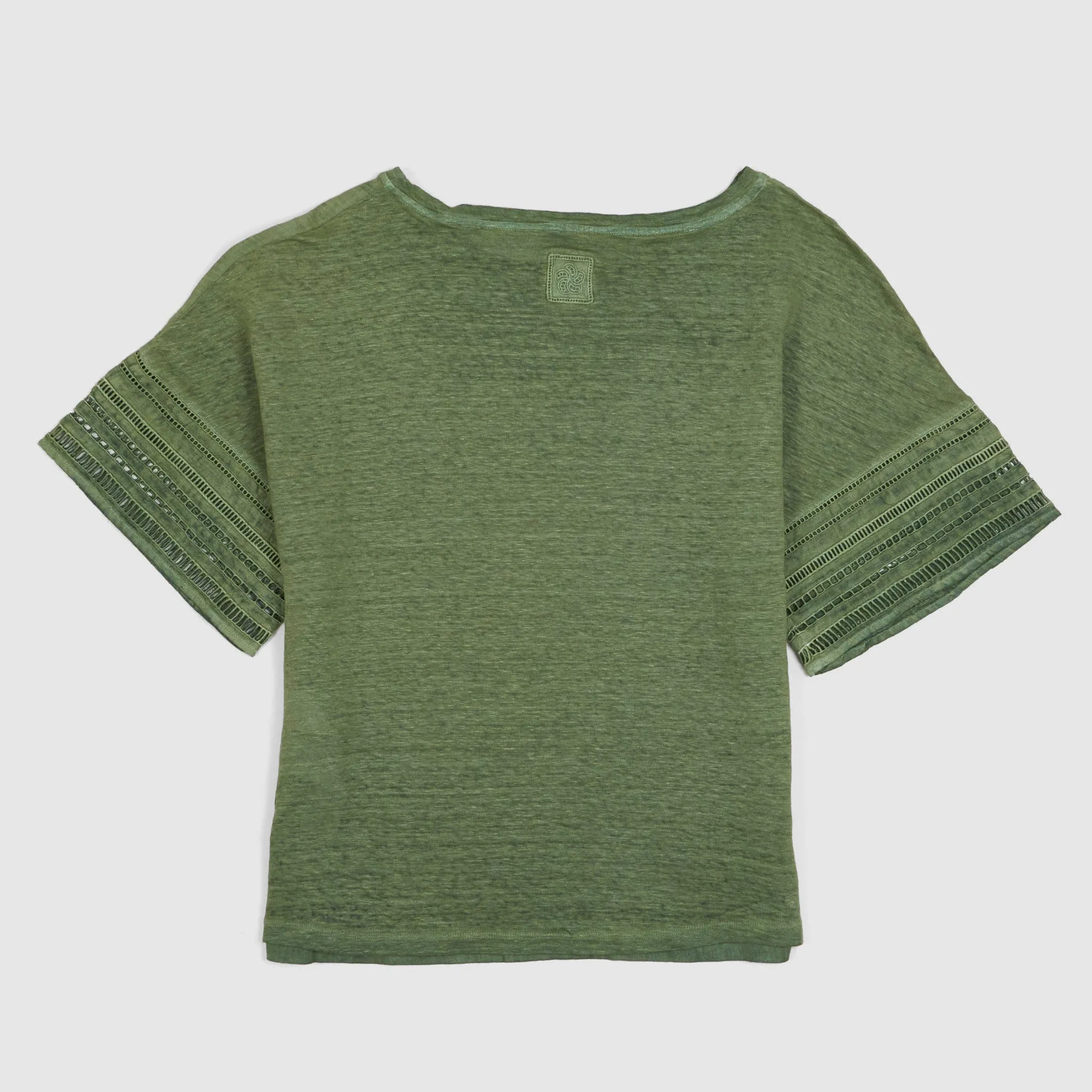 120% Lino Ladies Short Sleeve Linen T-Shirt sold by DeeCee style product image thumbnail 5