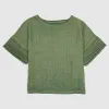 120% Lino Ladies Short Sleeve Linen T-Shirt sold by DeeCee style