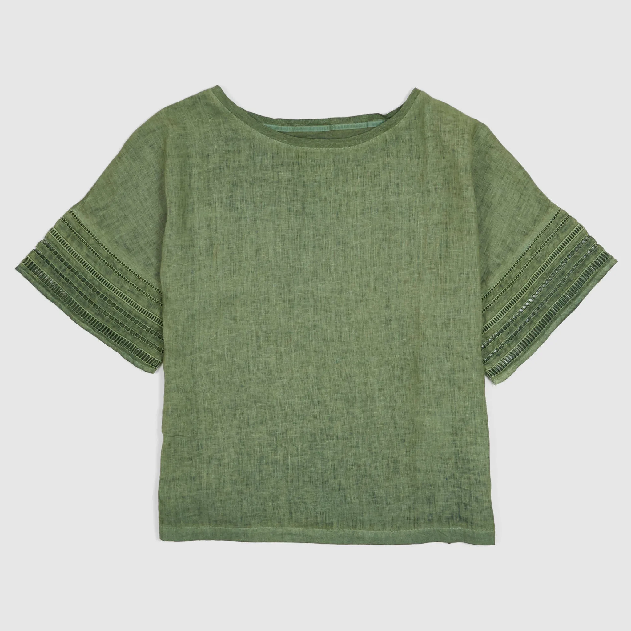 120% Lino Ladies Short Sleeve Linen T-Shirt sold by DeeCee style product image thumbnail 4