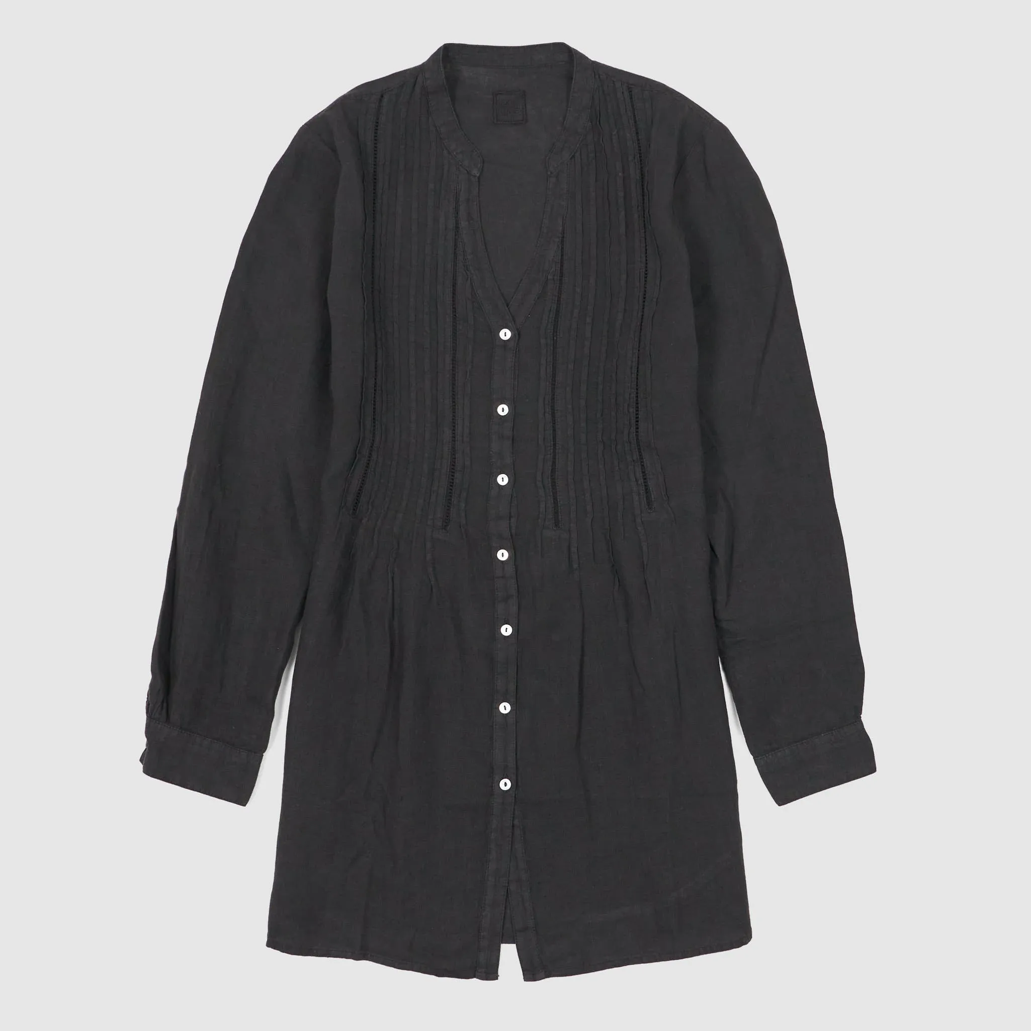 120% Lino Ladies Relaxed Long Sleeve Linen Tunic sold by DeeCee style product image thumbnail 3