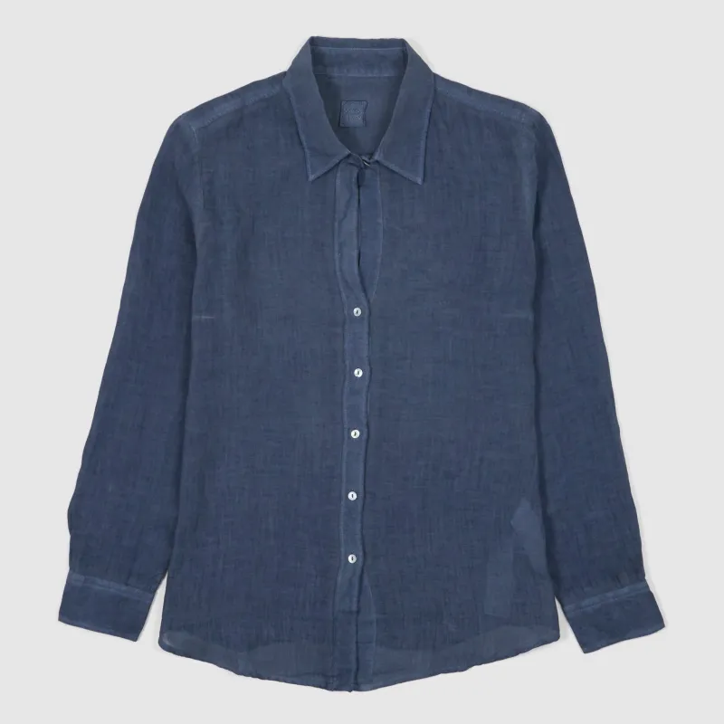 120% Lino Ladies Long Sleeve Classic Linen Shirt sold by DeeCee style