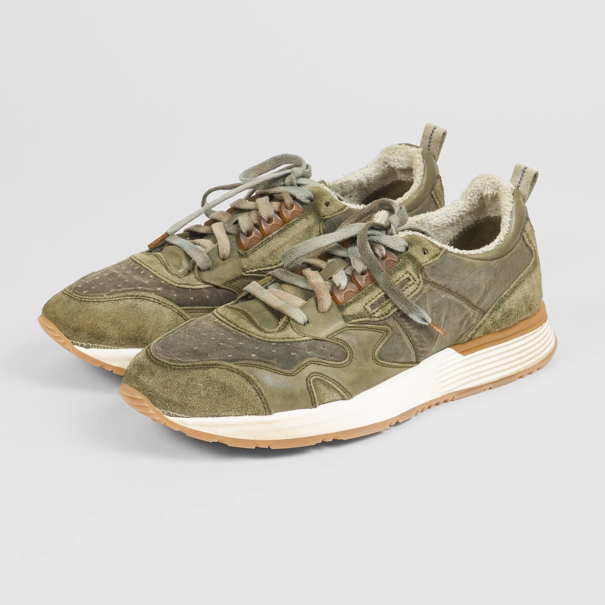 Moma Allaciata Comfort Sneaker Waxed Cotton/ Leather sold by DeeCee style product image thumbnail 5