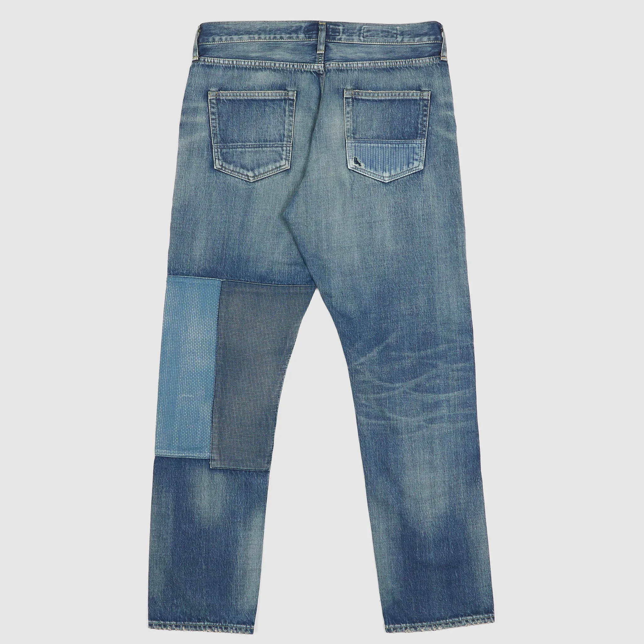 FDMTL Slim Fitted Three Year Wash Patchwork Denim Jeans sold by DeeCee style product image thumbnail 4