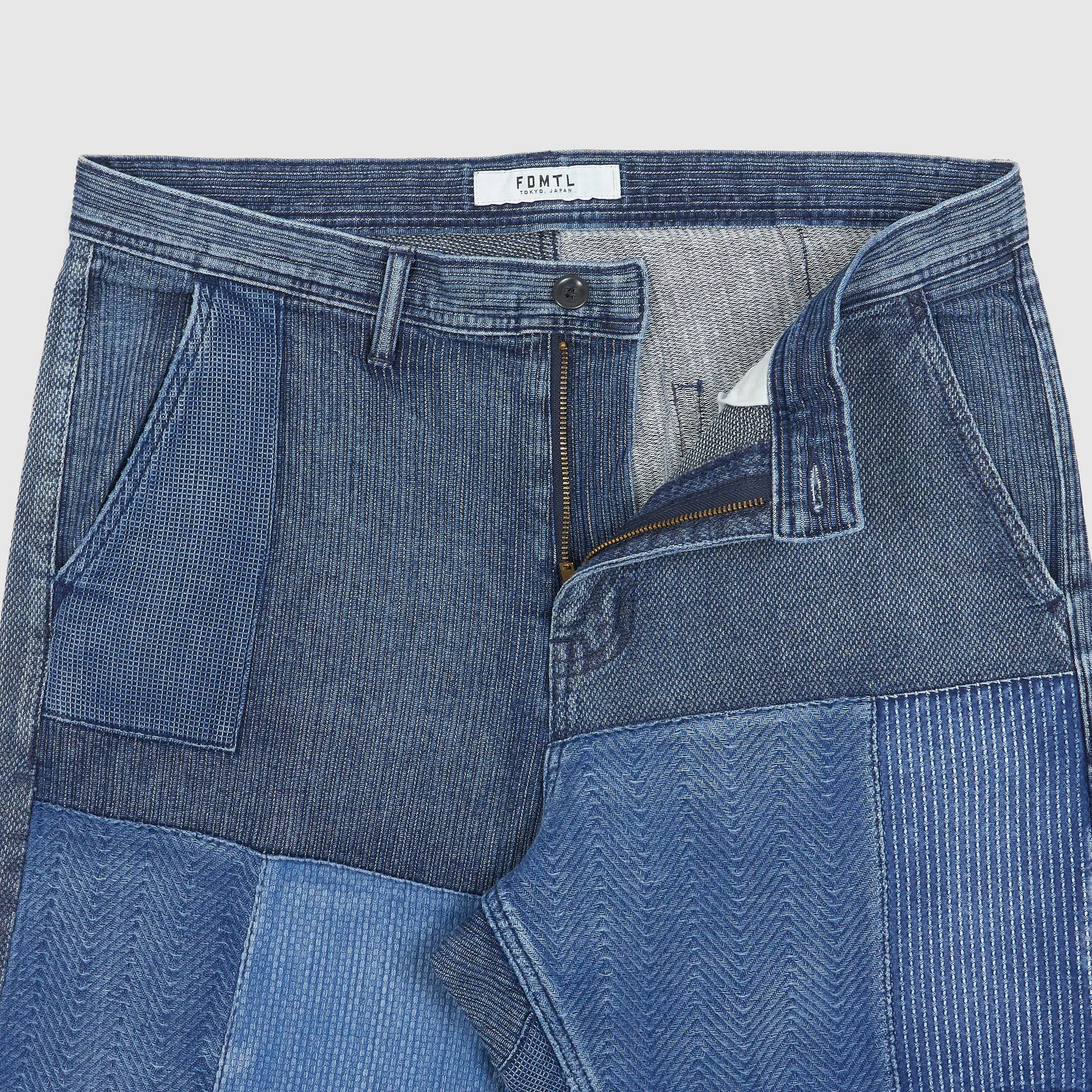 FDMTL Boro Indigo Three Year Wash Patchwork Chino Pants sold by DeeCee style product image thumbnail 4