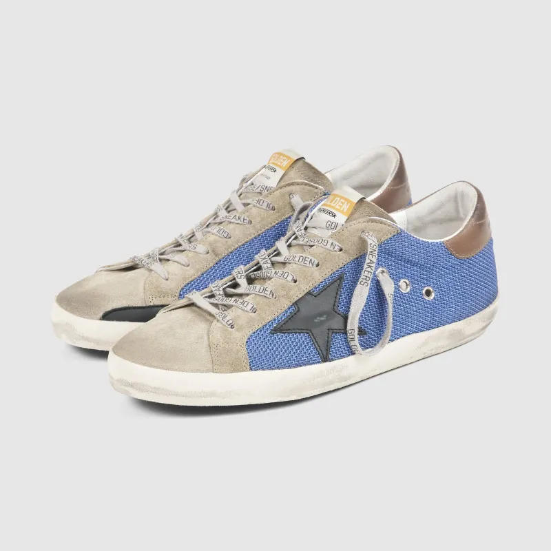 Golden Goose Superstar Mes Denim Taupe Black Sneakers sold by DeeCee style