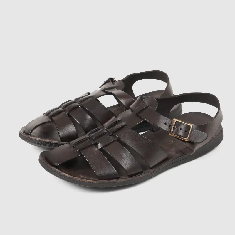 Brador Mens Heel Strap Leather Sandals sold by DeeCee style