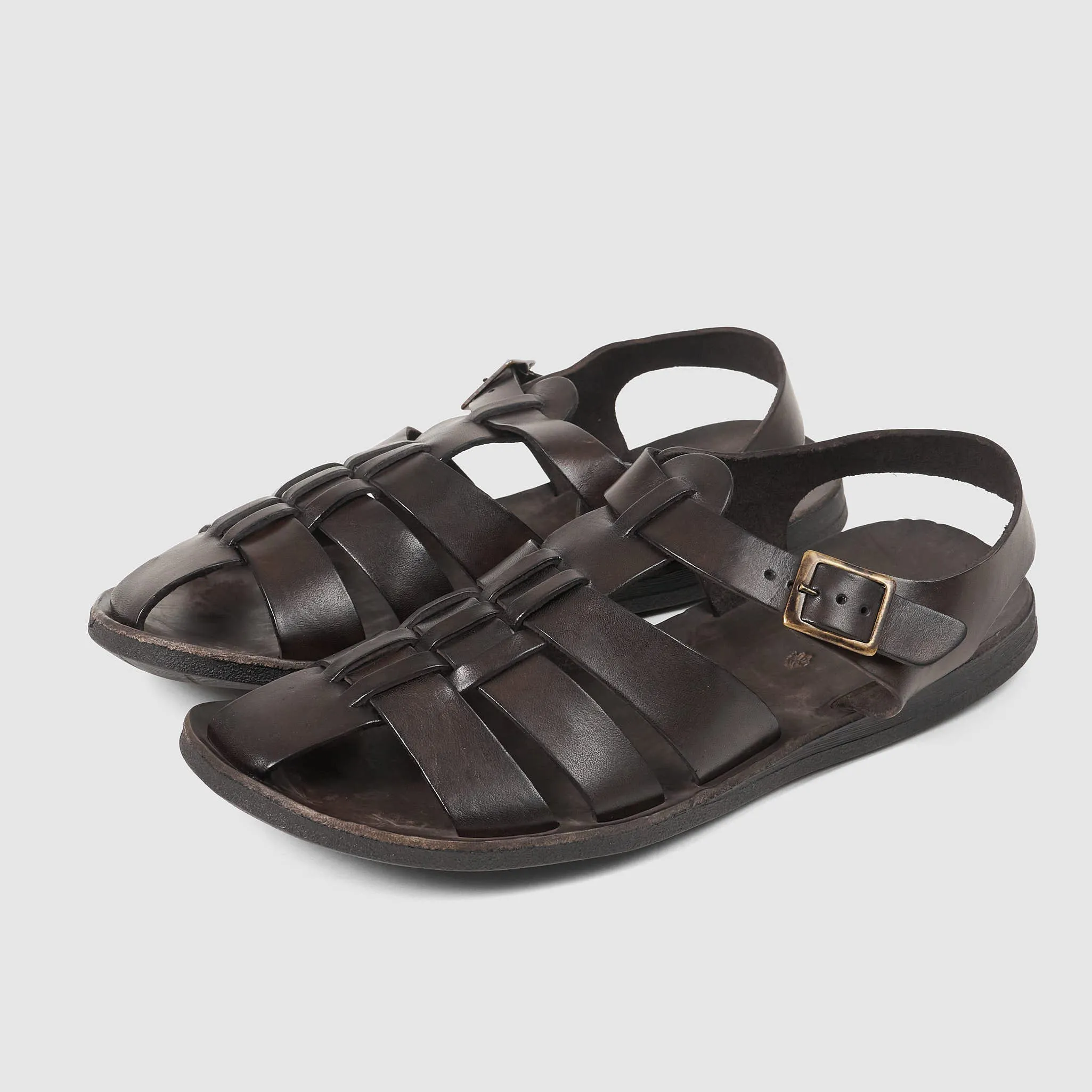 Brador Mens Heel Strap Leather Sandals sold by DeeCee style