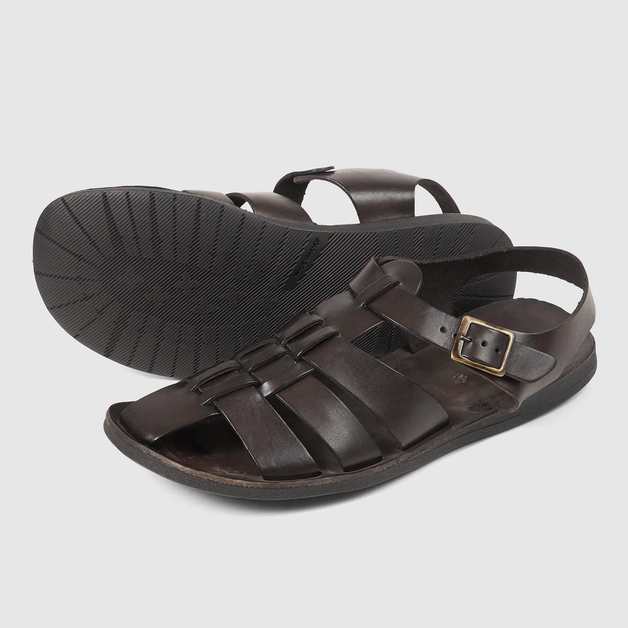 Brador Mens Heel Strap Leather Sandals sold by DeeCee style product image thumbnail 2