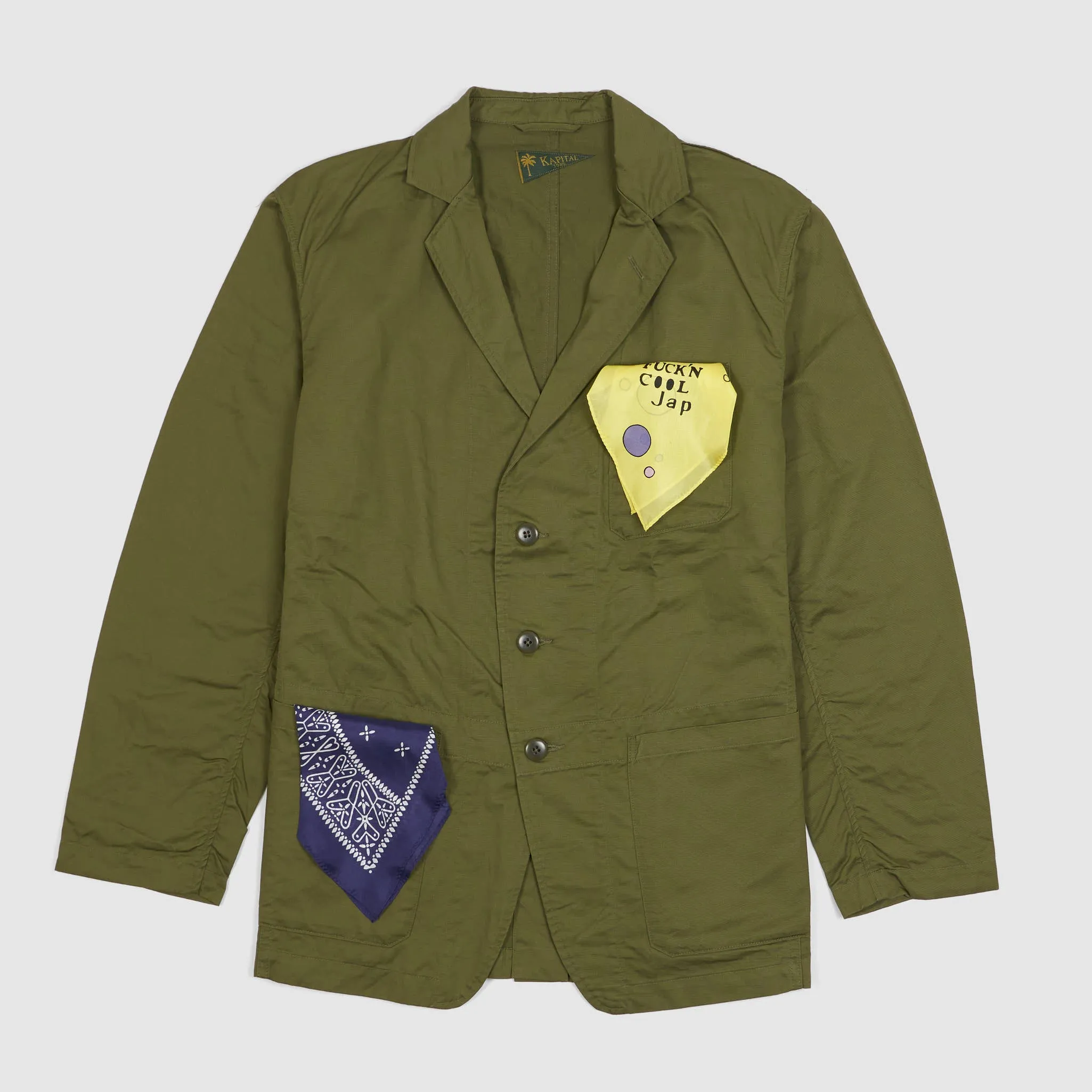 Kapital Chino Cloth Bike Blazer sold by DeeCee style