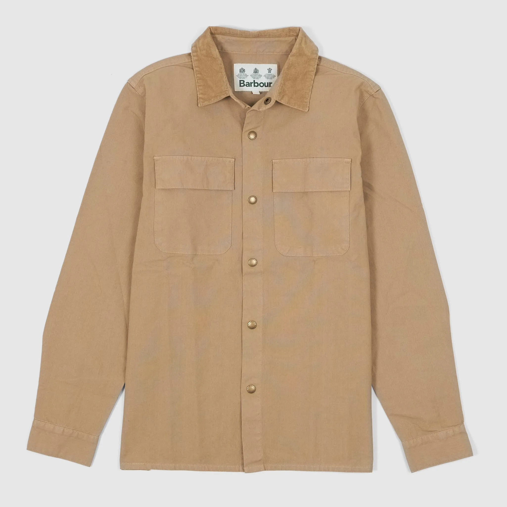 Barbour White Label Nico Canvas Overshirt sold by DeeCee style