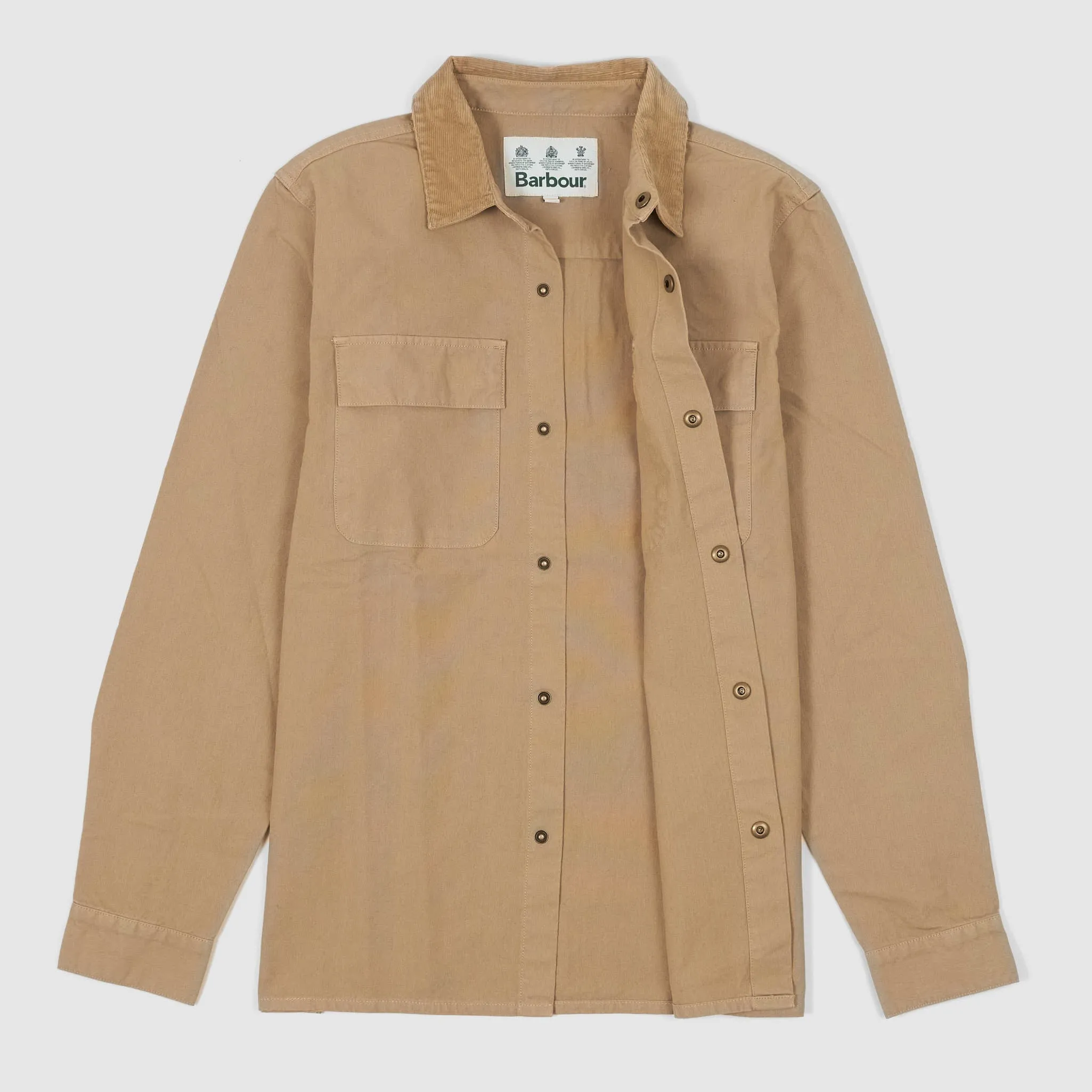 Barbour White Label Nico Canvas Overshirt sold by DeeCee style product image thumbnail 3
