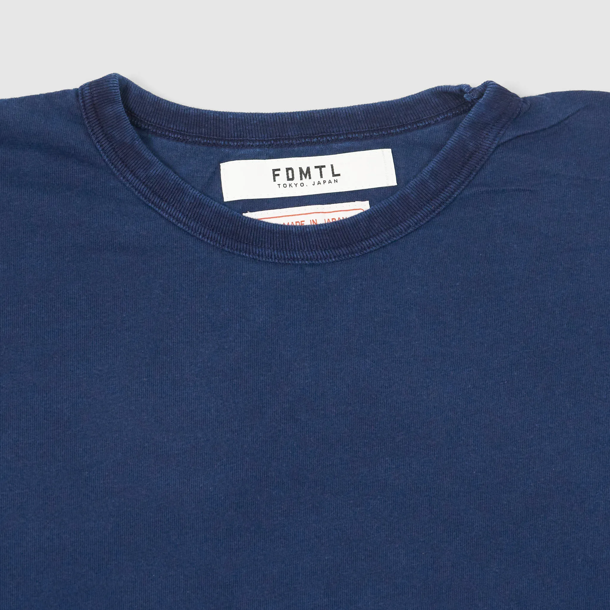 FDMTL Plain Indigo Oversized Crew Neck T-Shirt sold by DeeCee style product image thumbnail 3