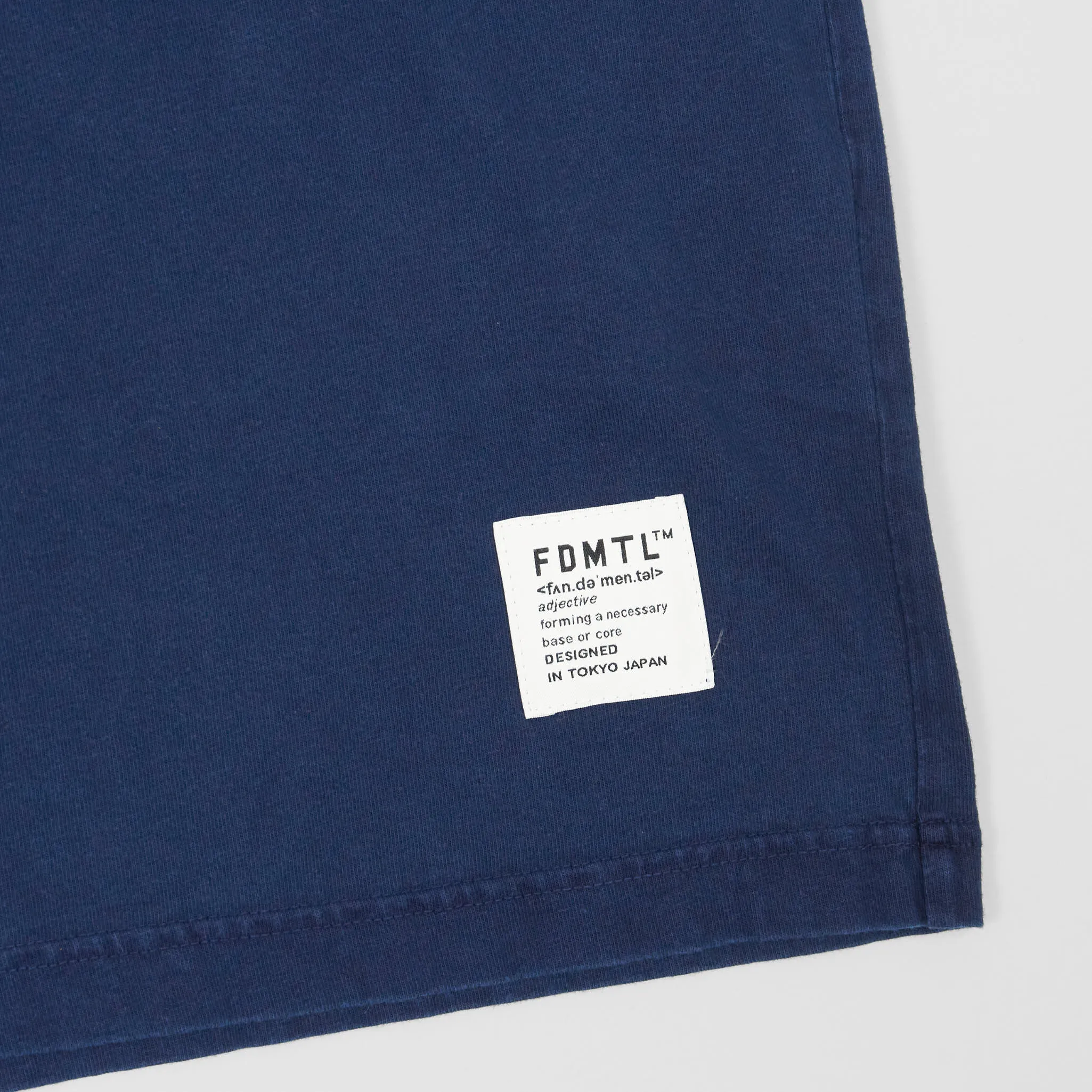 FDMTL Plain Indigo Oversized Crew Neck T-Shirt sold by DeeCee style product image thumbnail 4