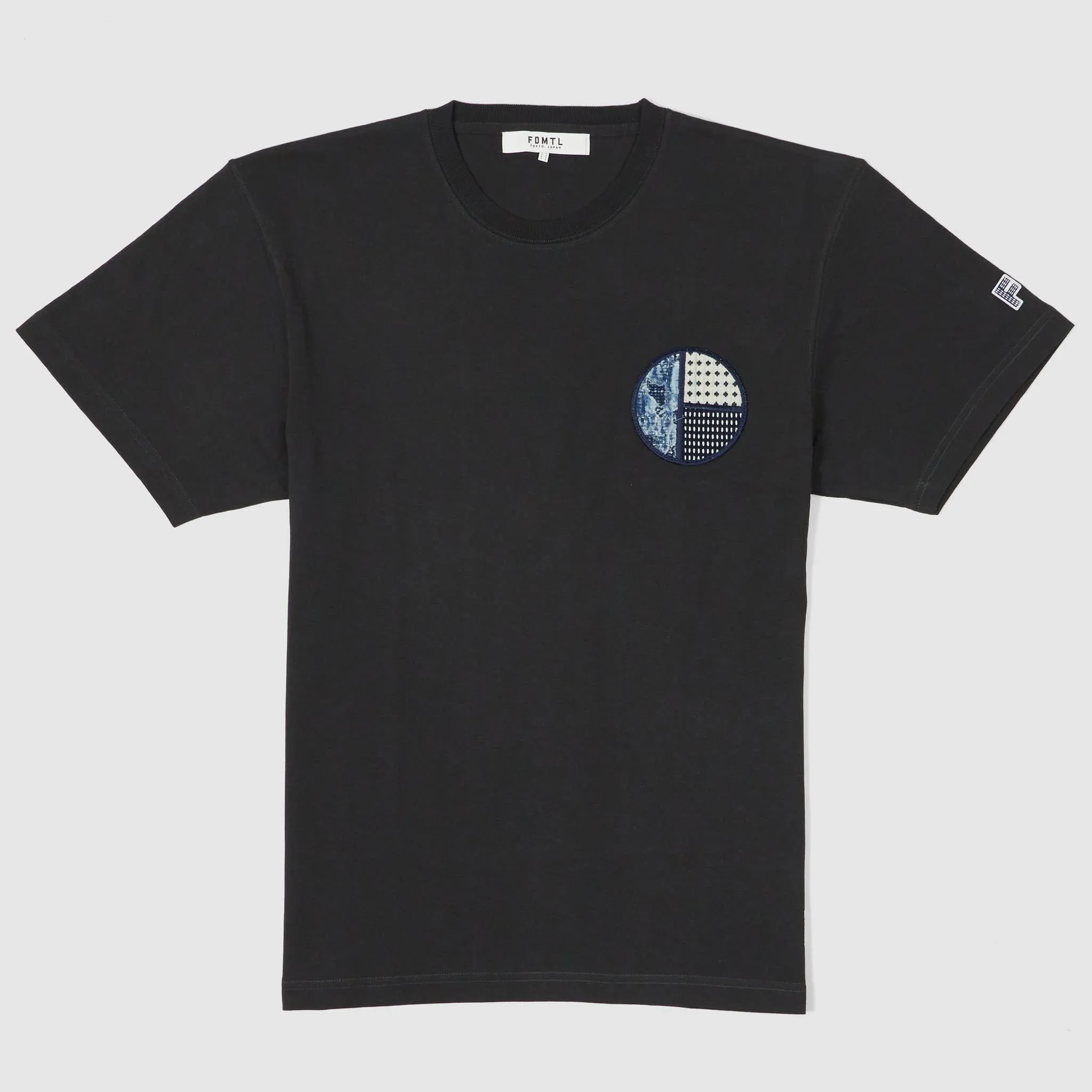 FDMTL Patchwork Crew Neck Boro Circle T-Shirt sold by DeeCee style