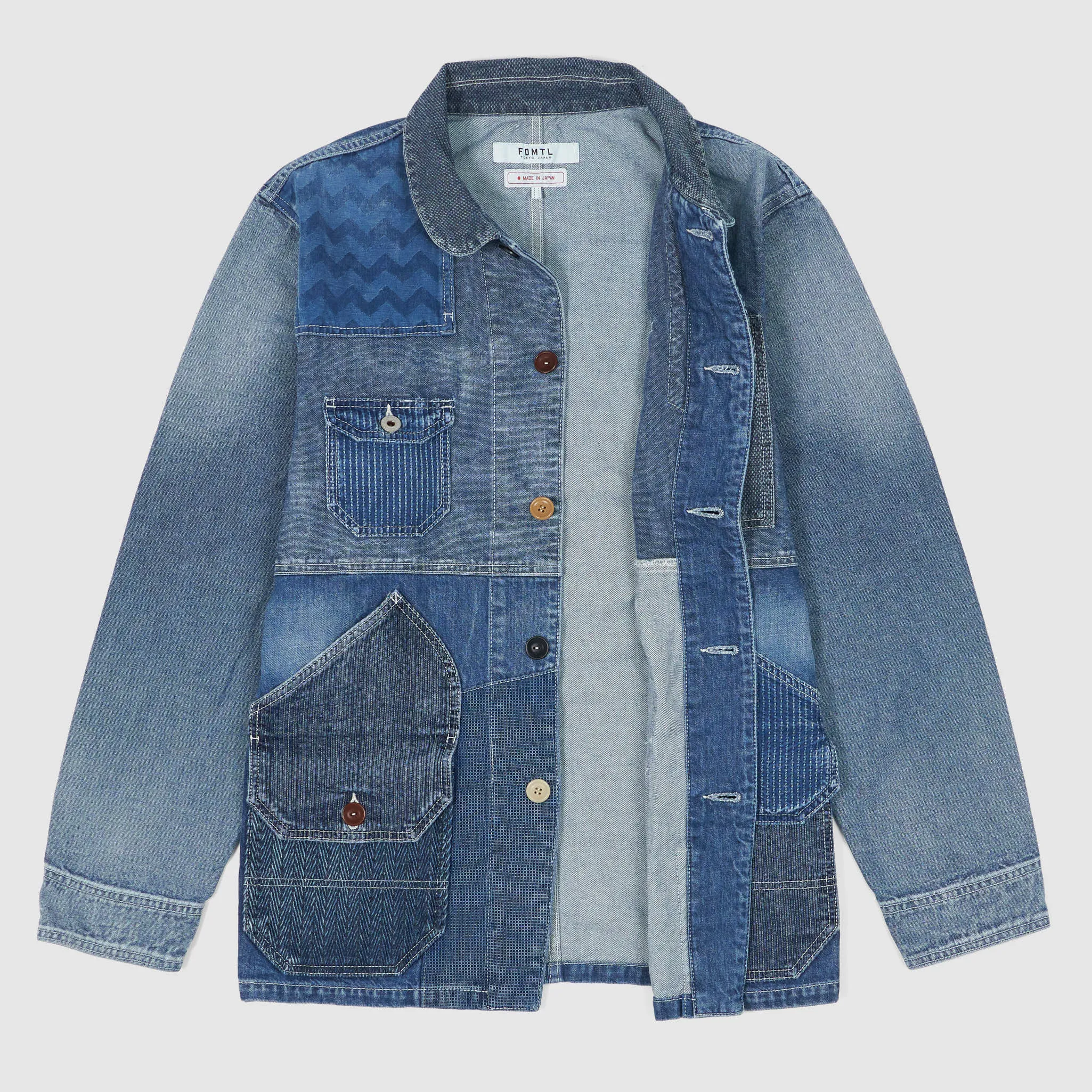 FDMTL Patchwork Coverall Denim Work Jacket sold by DeeCee style product image thumbnail 2