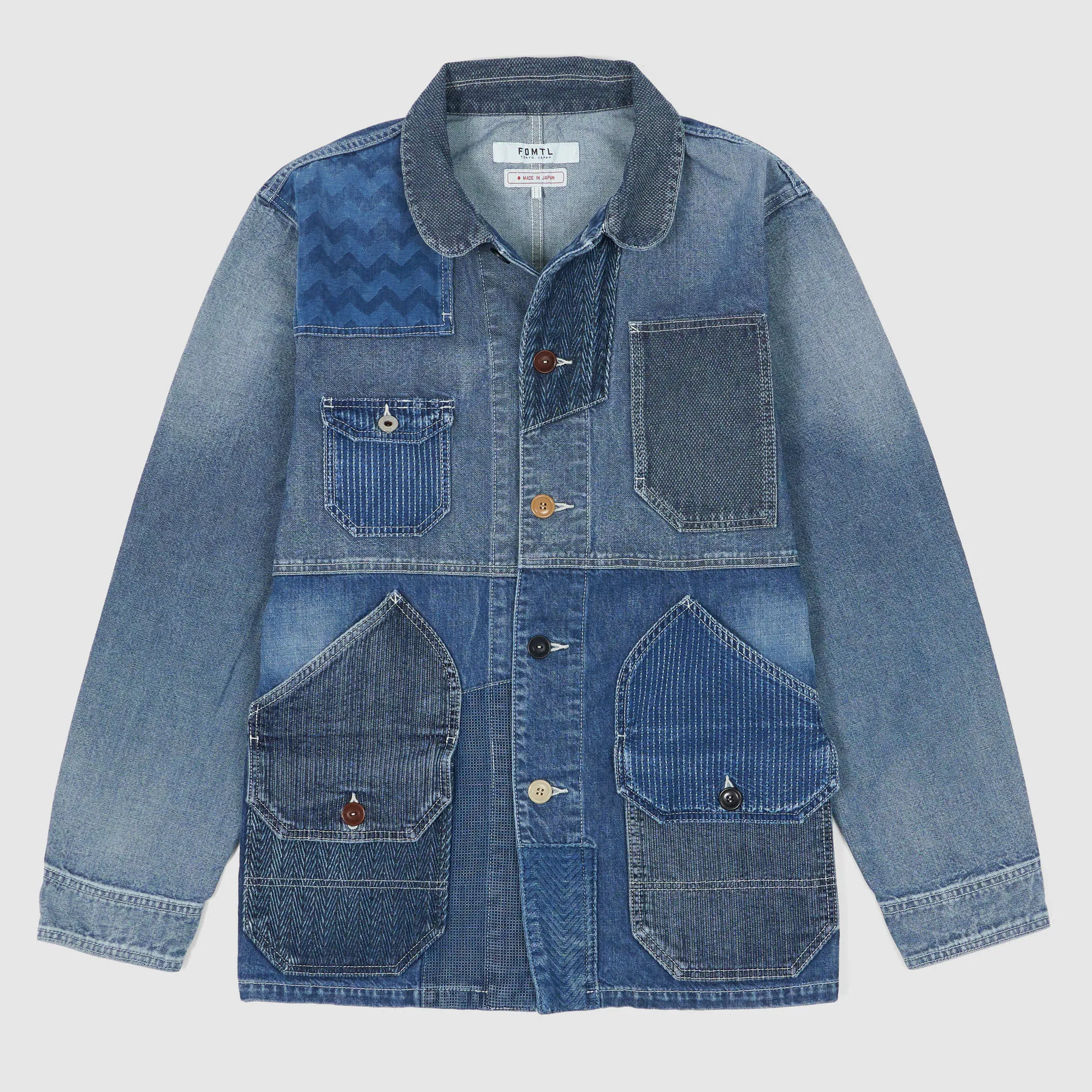 FDMTL Patchwork Coverall Denim Work Jacket sold by DeeCee style
