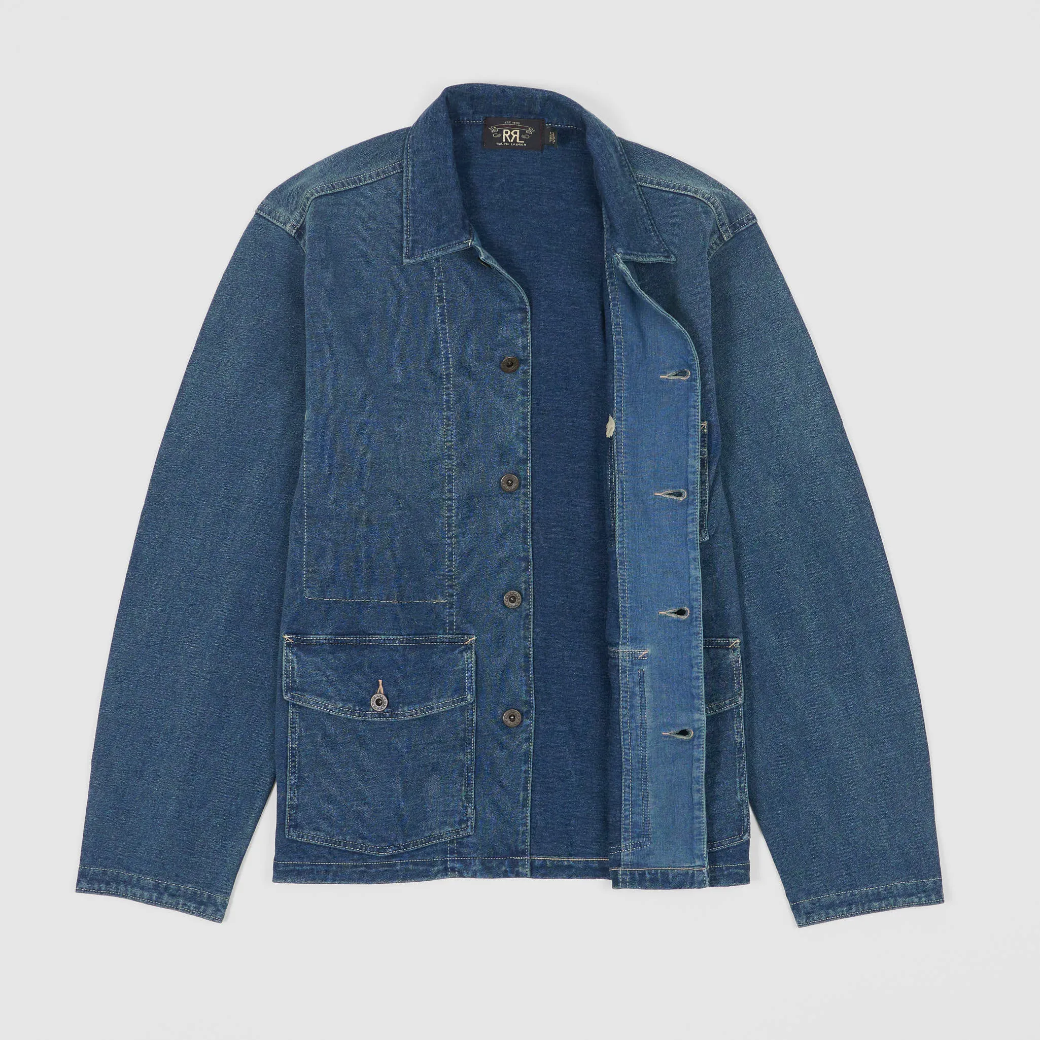 Double RL Chore Jacket Indigo Jersey sold by DeeCee style product image thumbnail 2