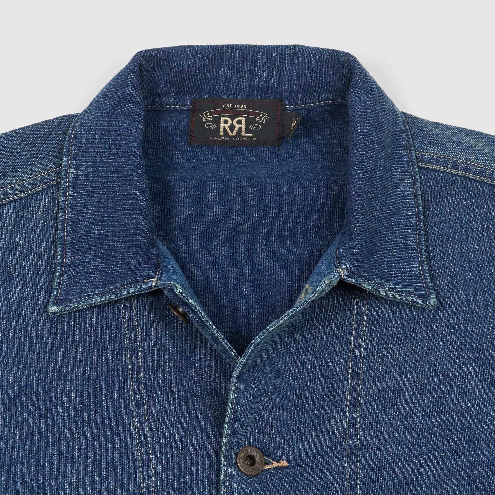 Double RL Chore Jacket Indigo Jersey sold by DeeCee style product image thumbnail 4