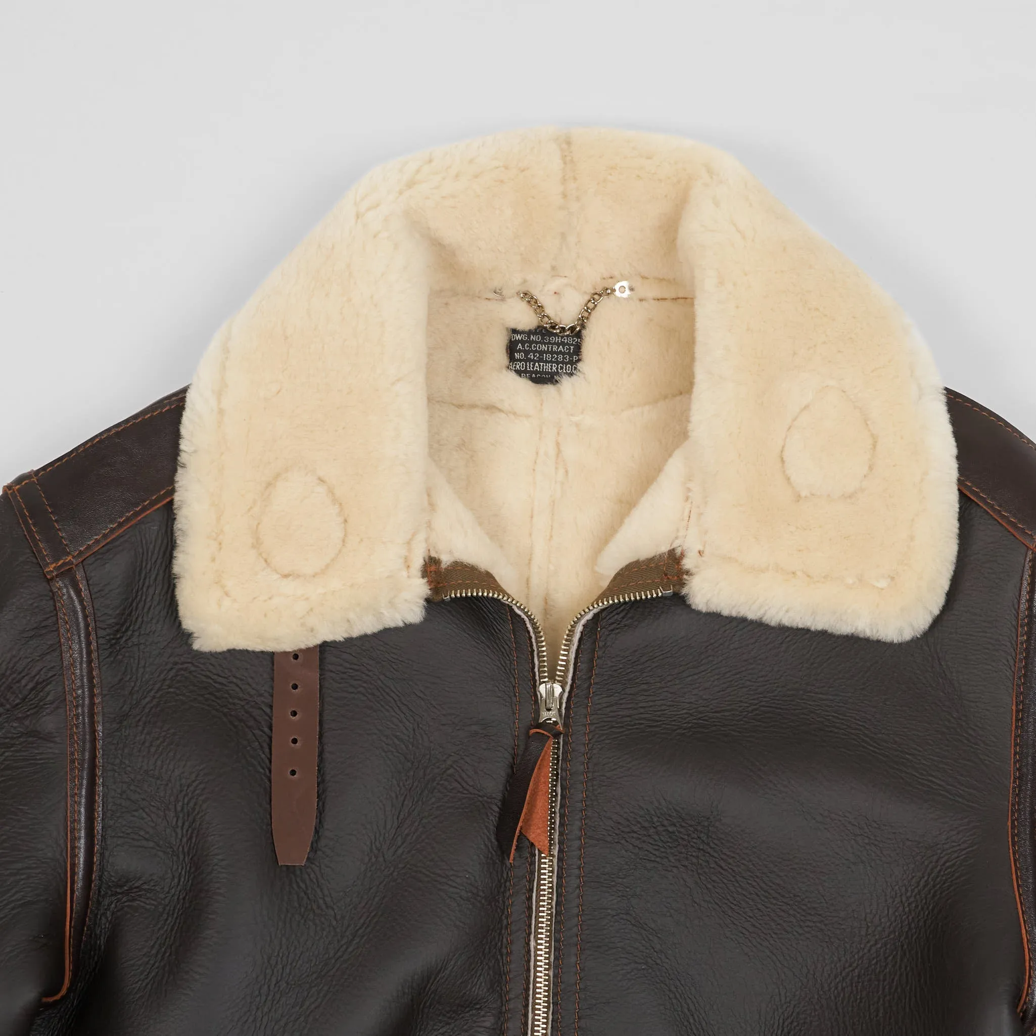 Aero Leathers B-6 USAAF Shearling Bomber Leather Jacket sold by DeeCee style product image thumbnail 5