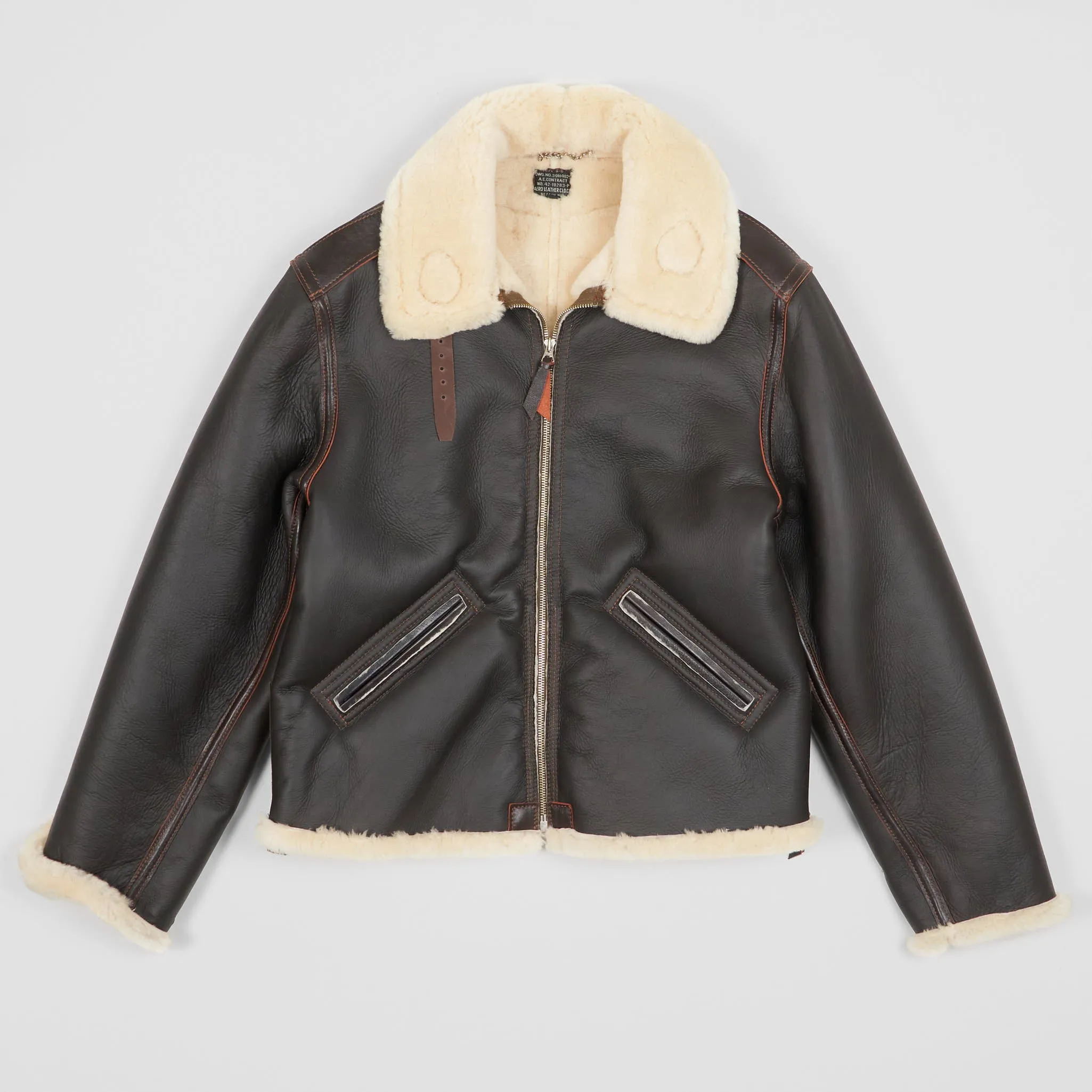 Aero Leathers B-6 USAAF Shearling Bomber Leather Jacket sold by DeeCee style