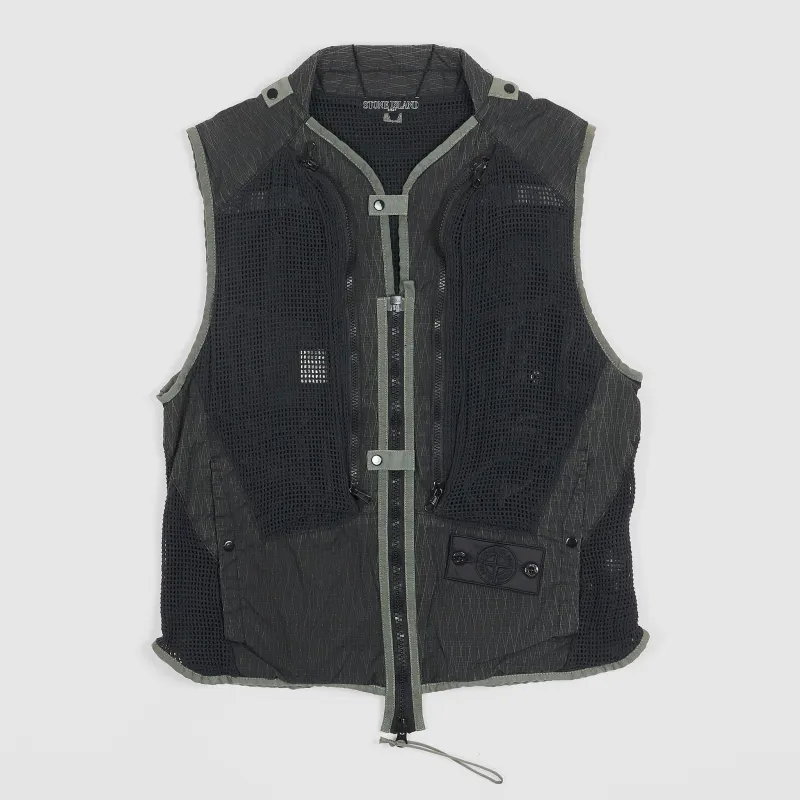Stone Island Shadow Project Two Pocket Web Vest sold by DeeCee style