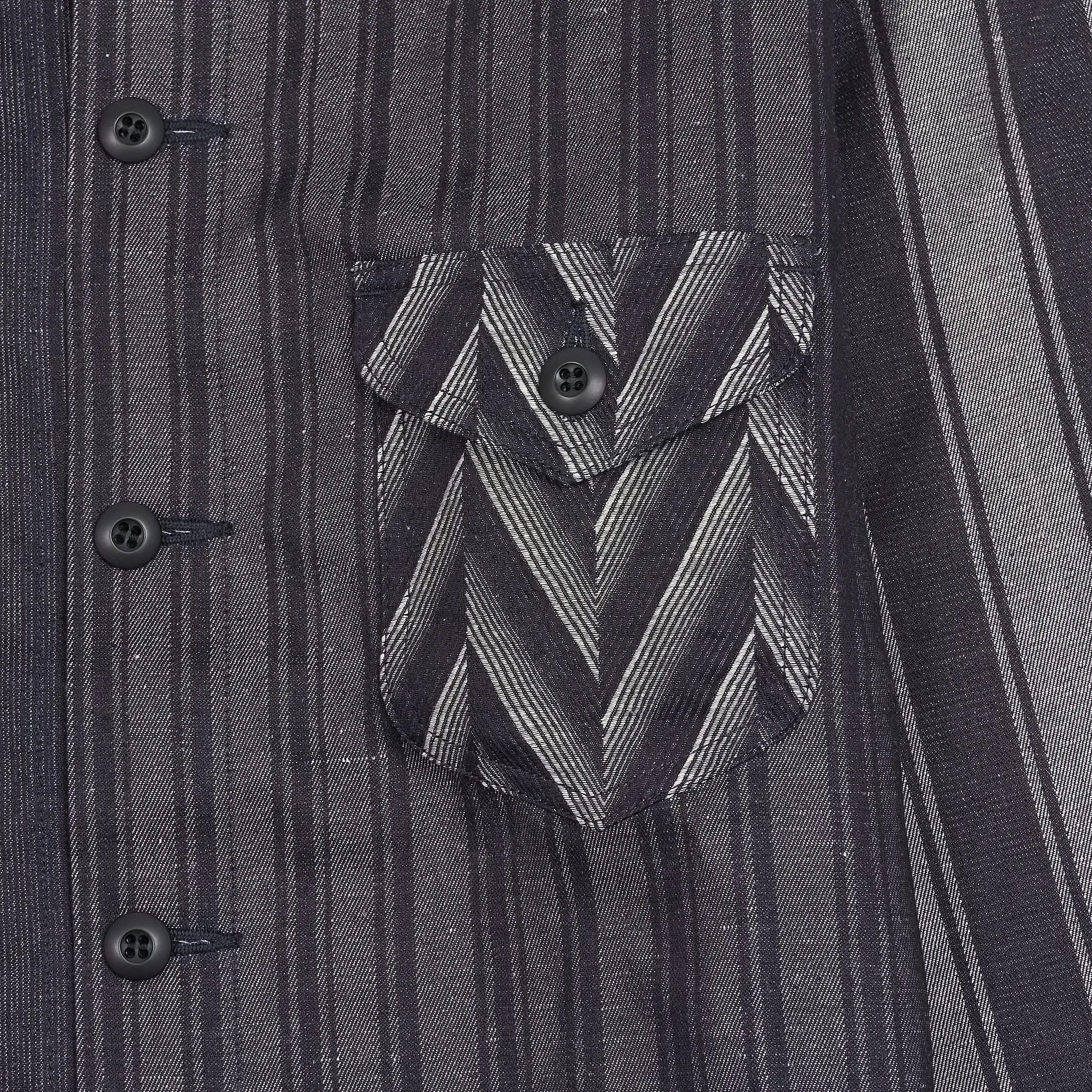 South2 West8 Jacquard Woven Patchwork Denim Over Shirt sold by DeeCee style product image thumbnail 3