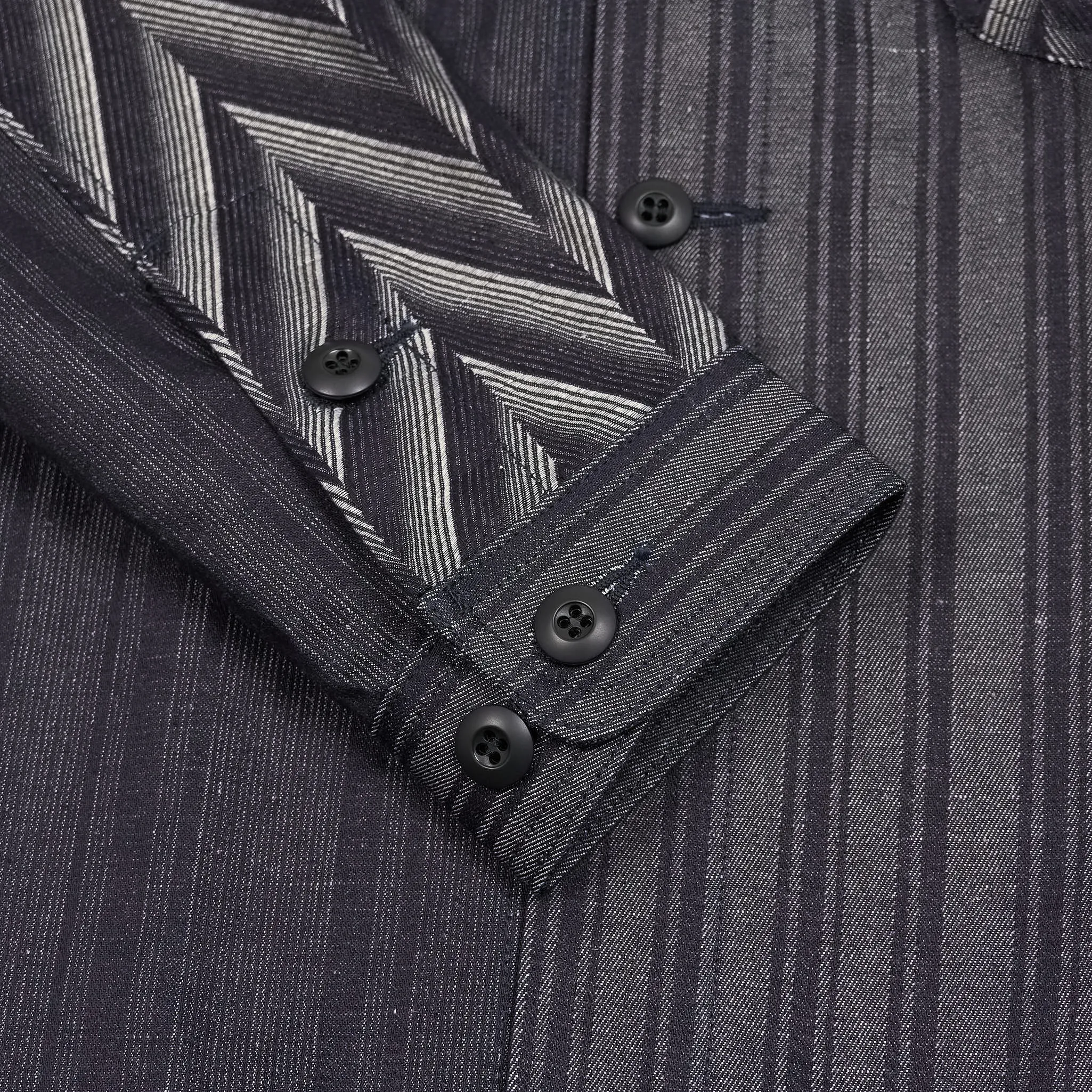 South2 West8 Jacquard Woven Patchwork Denim Over Shirt sold by DeeCee style product image thumbnail 4