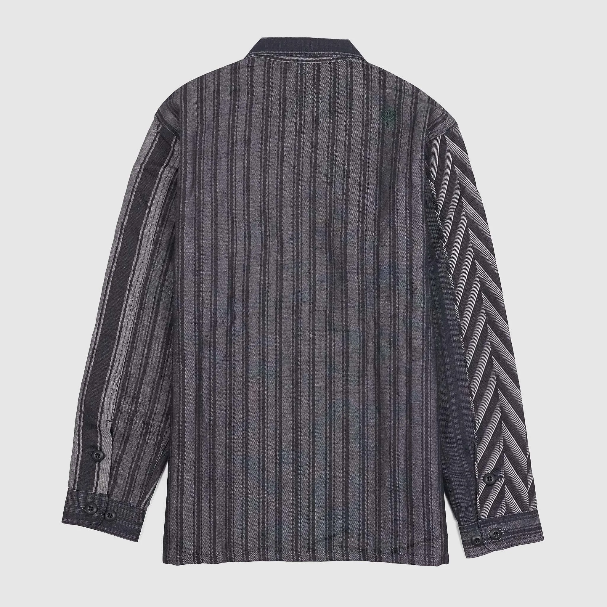 South2 West8 Jacquard Woven Patchwork Denim Over Shirt sold by DeeCee style product image thumbnail 2
