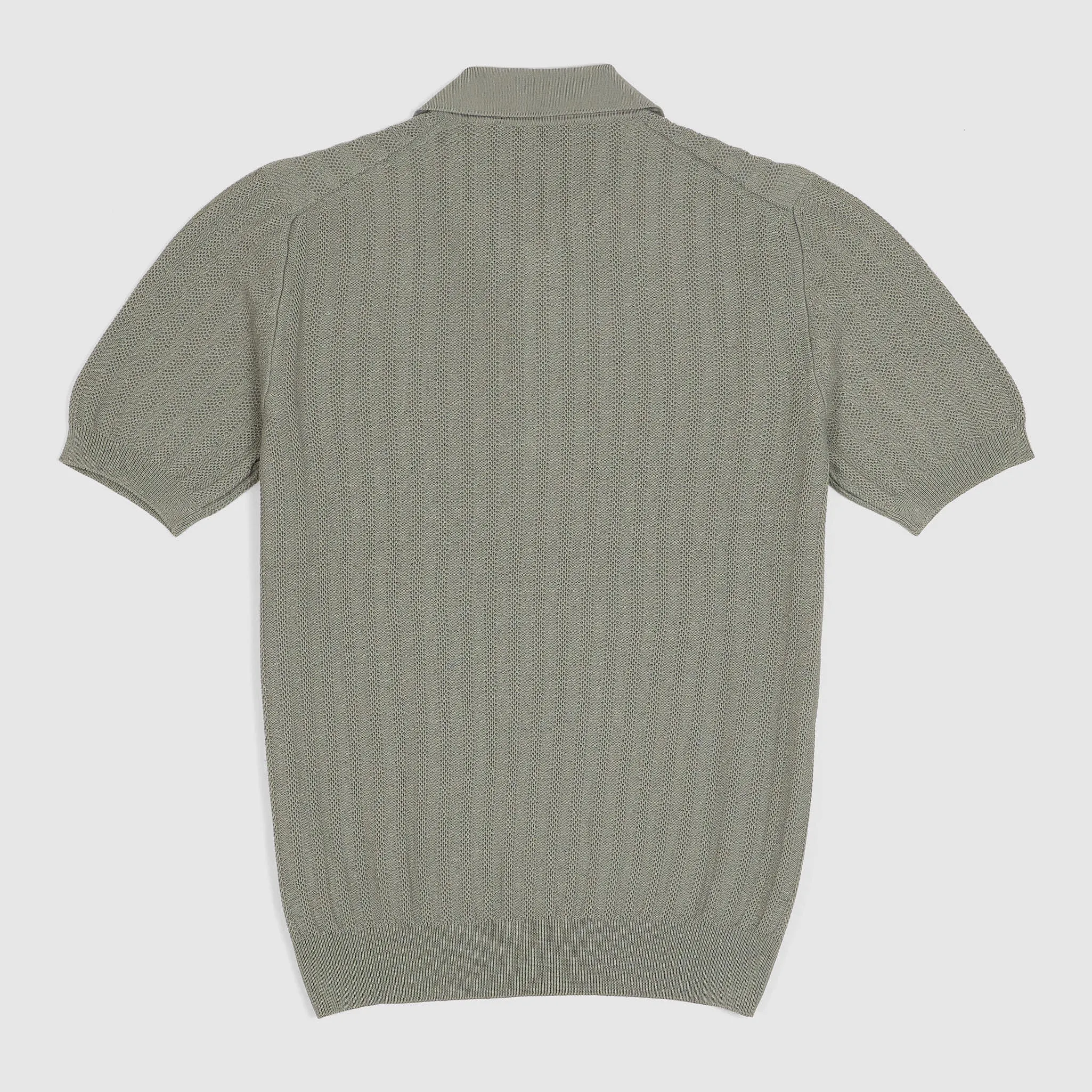 Gran Sasso Knitted Short Sleeve Polo Shirt sold by DeeCee style product image thumbnail 2