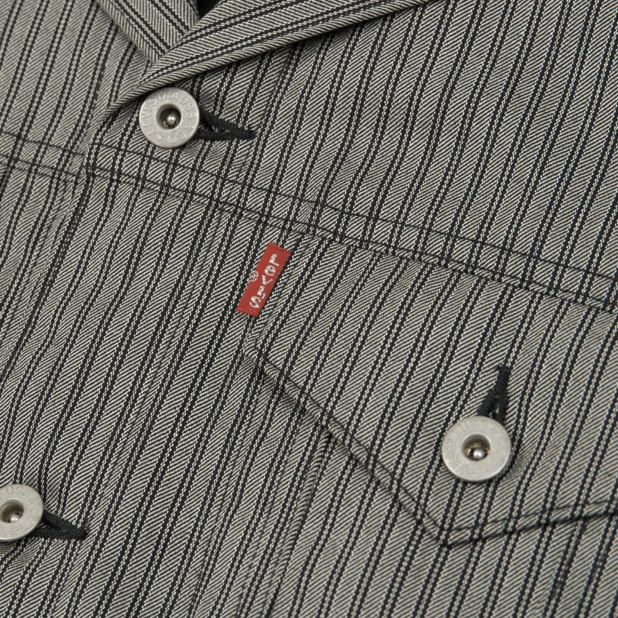 Junya Watanabe Man x Levi's® striped Type 3 Inspired Jeans Jacket sold by DeeCee style product image thumbnail 4