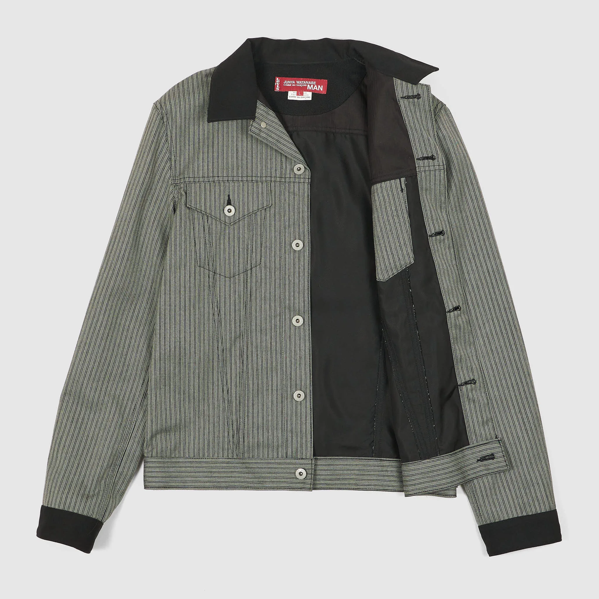 Junya Watanabe Man x Levi's® striped Type 3 Inspired Jeans Jacket sold by DeeCee style product image thumbnail 2