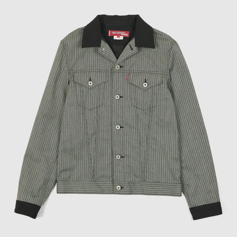 Junya Watanabe Man x Levi's® striped Type 3 Inspired Jeans Jacket made by Junya Watanabe