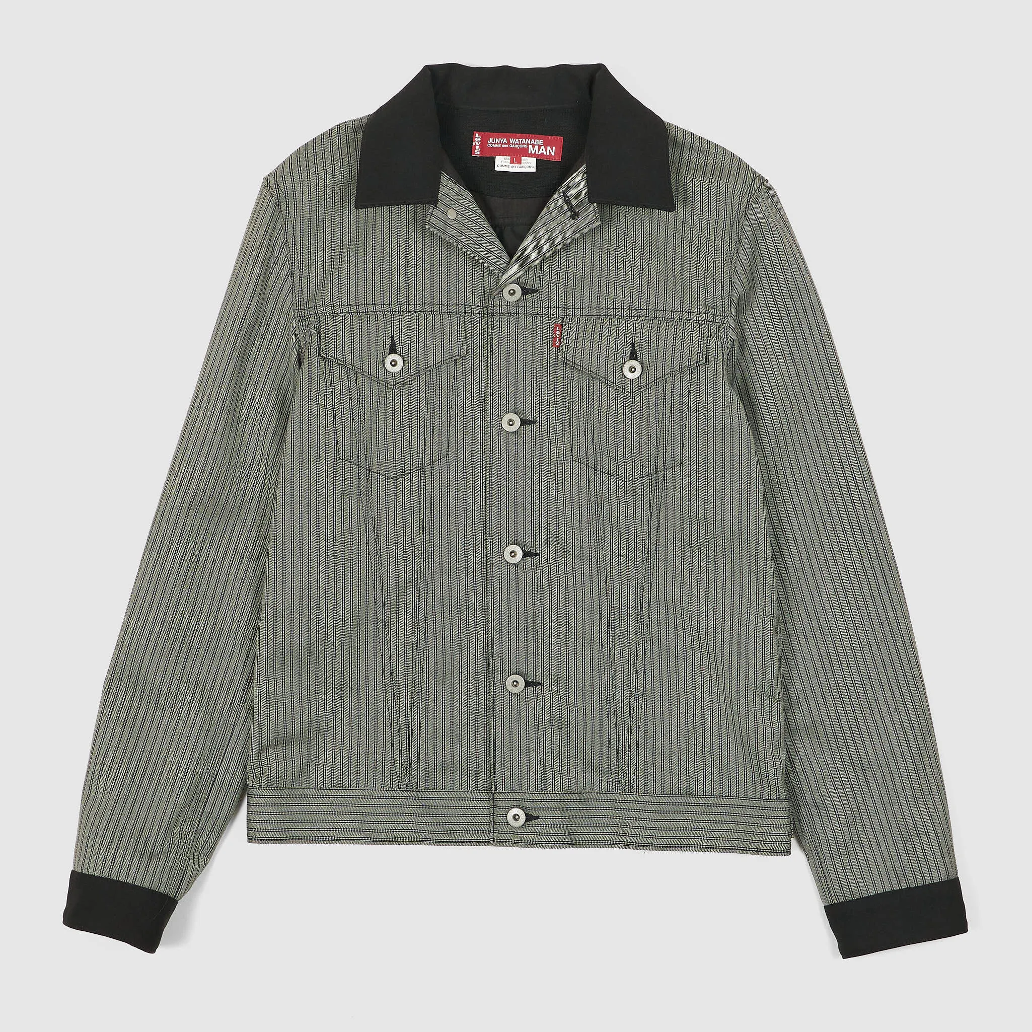 Junya Watanabe Man x Levi's® striped Type 3 Inspired Jeans Jacket sold by DeeCee style