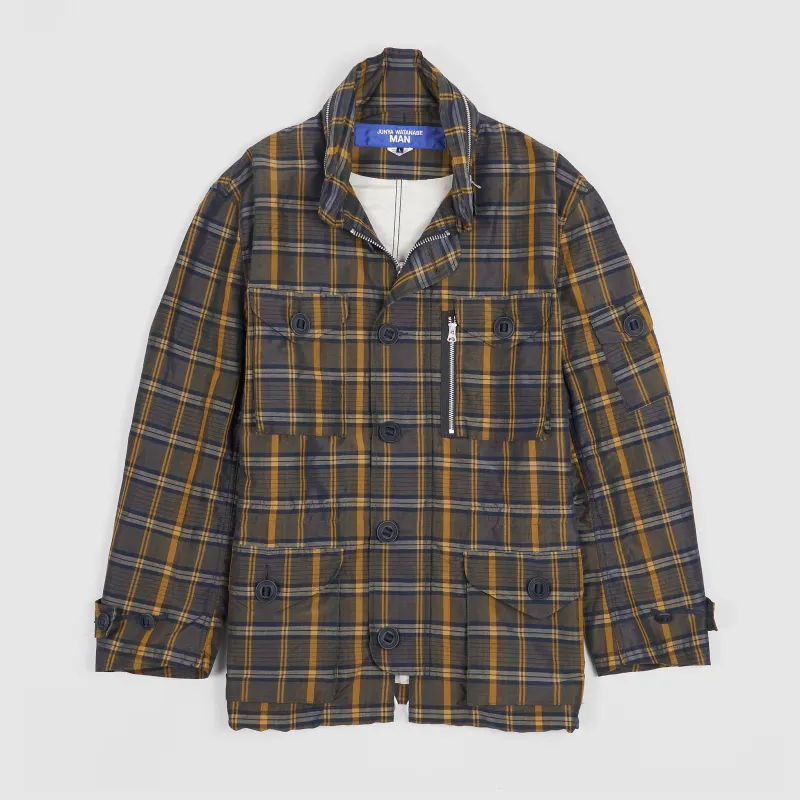 Junya Watanabe Man Plaid Multicolor Field Jacket sold by DeeCee style