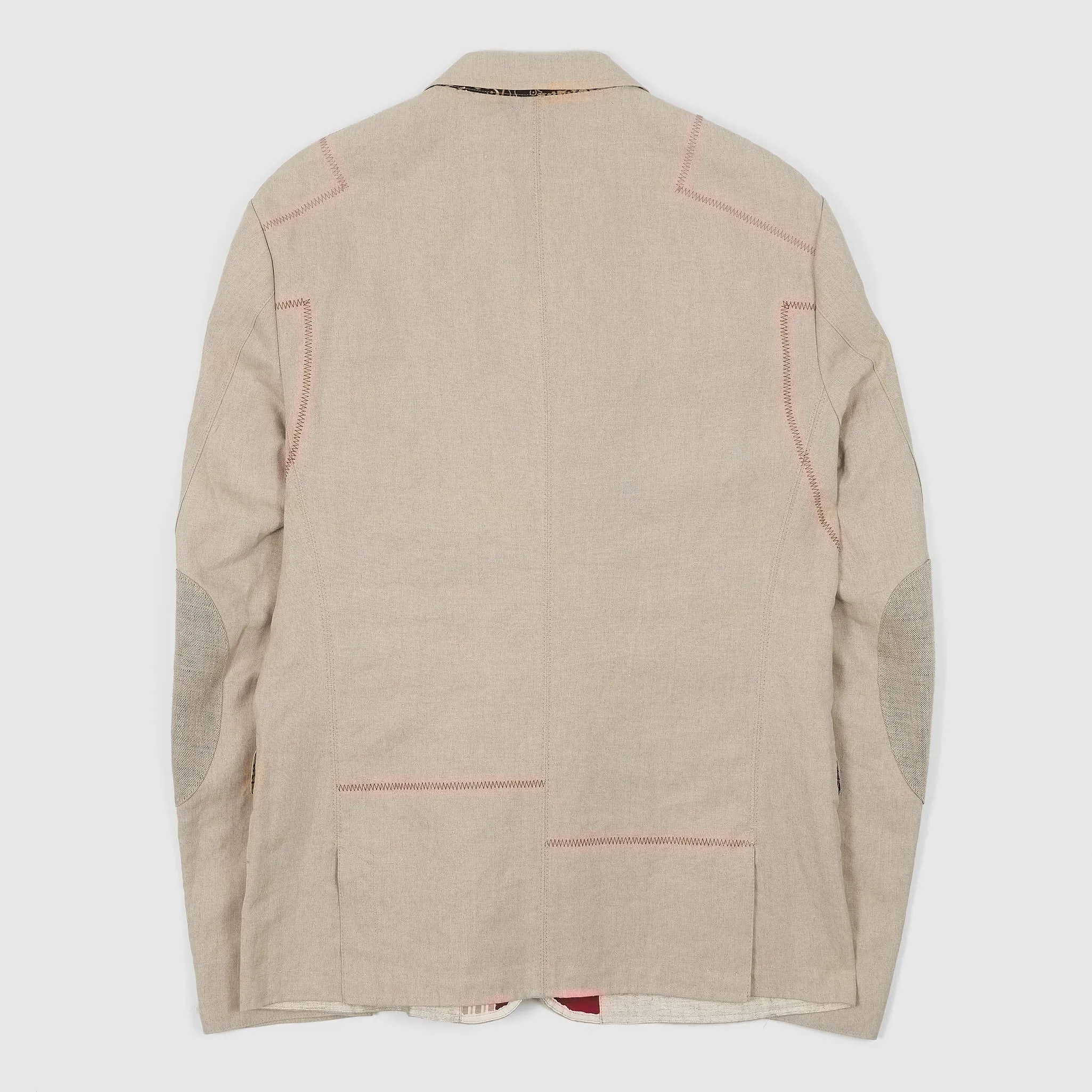 Junya Watanabe Man Classic Linen Blazer with Patchwork Stitching sold by DeeCee style product image thumbnail 3