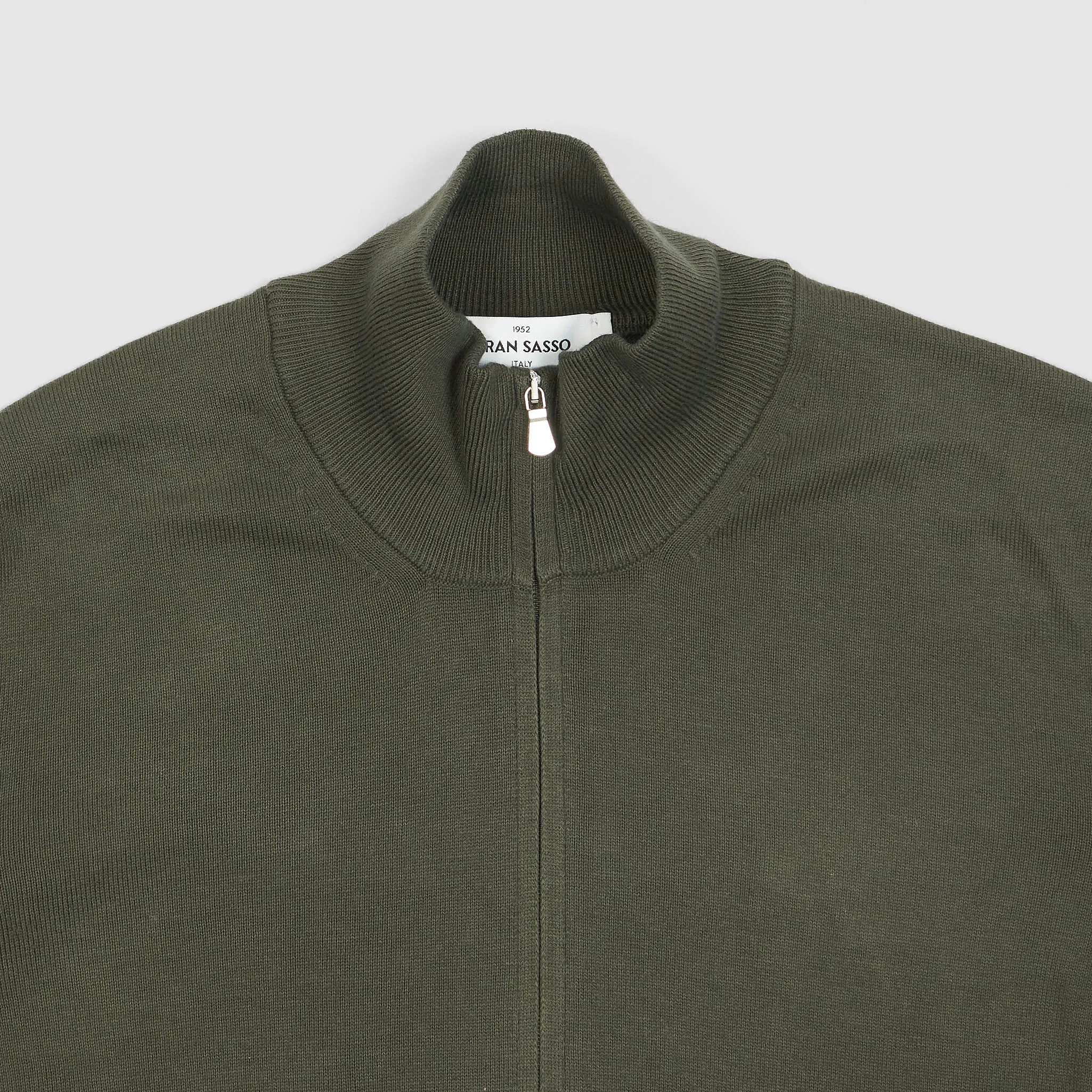 Gran Sasso Cotton Full Zip Basic Cardigan sold by DeeCee style product image thumbnail 5