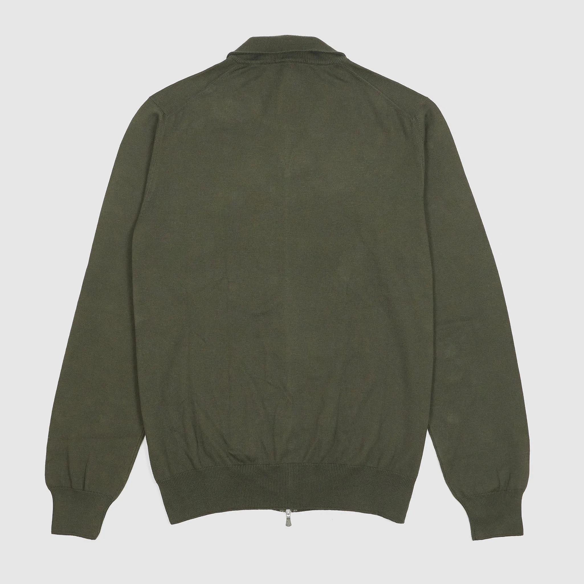 Gran Sasso Cotton Full Zip Basic Cardigan sold by DeeCee style product image thumbnail 2