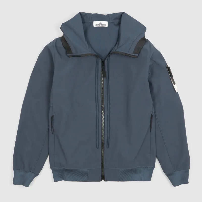 Stone Island Soft Shell-R Hooded Light Softshell Jacket made by Stone Island